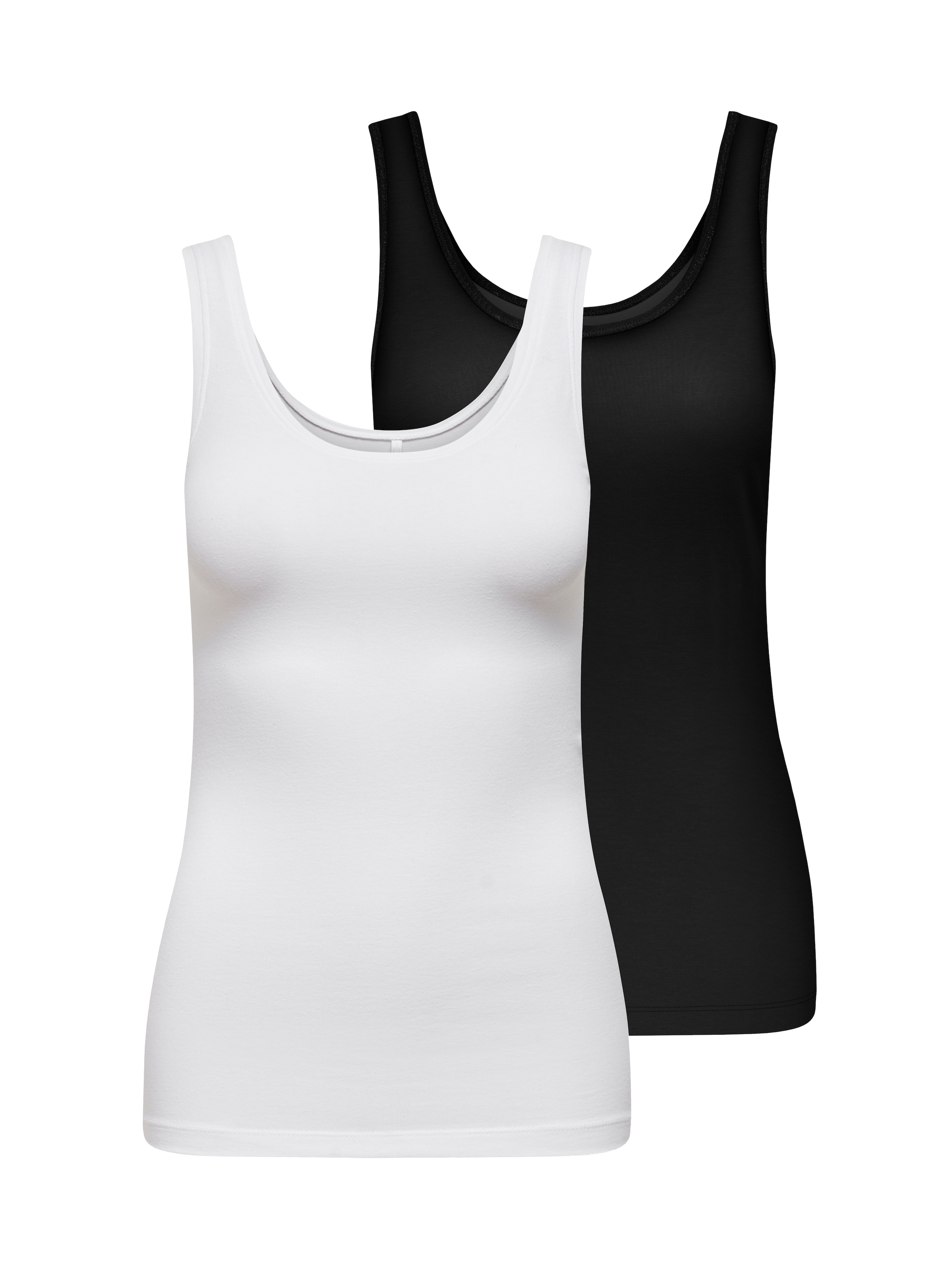 ONLY Tanktop »ONLLIVE LOVE S/L TANK TOP 2-PACK CS JRS«, (Packung, 2er-Pack)