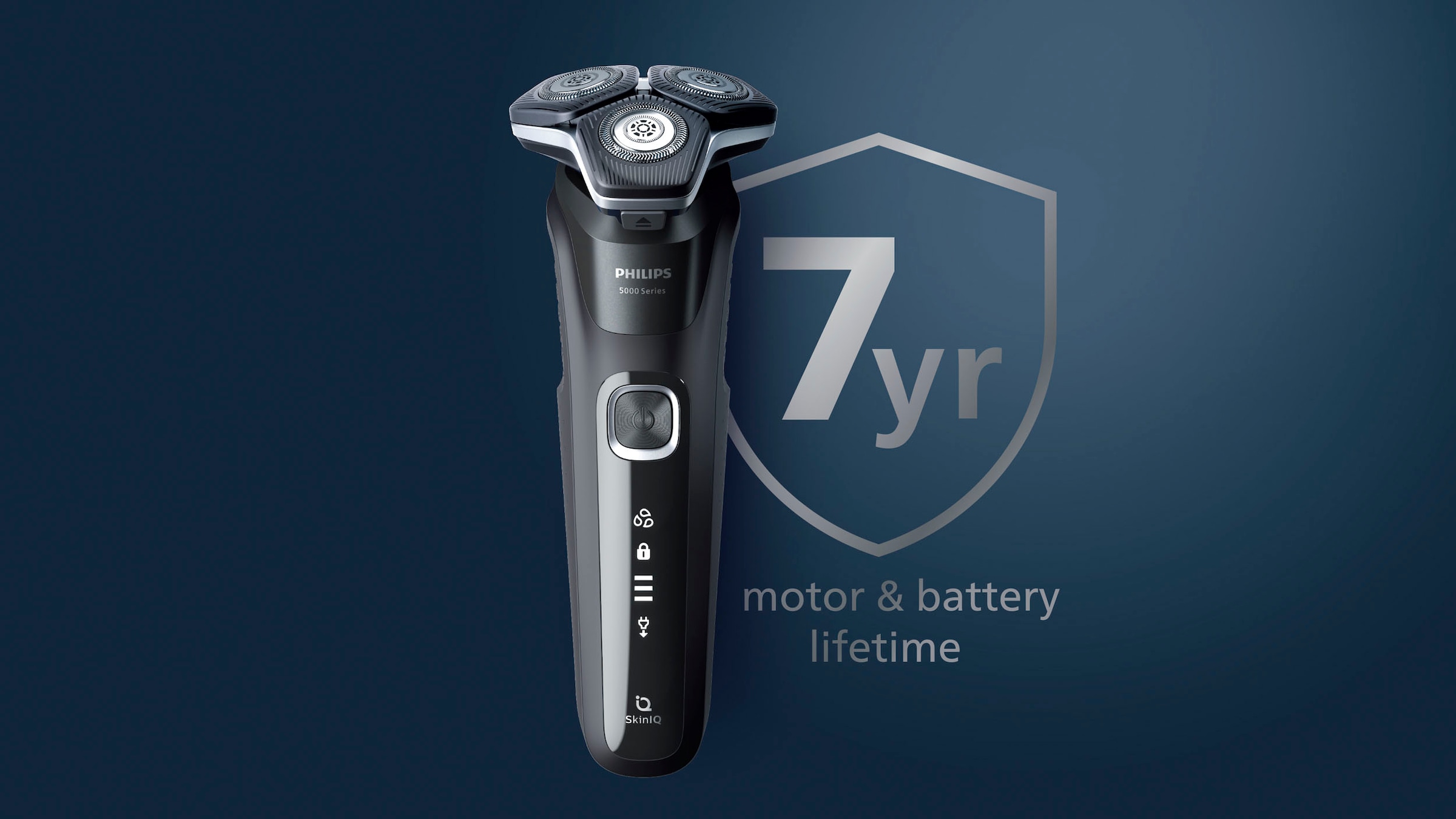 Philips Elektrorasierer »Shaver Series 5000 S5885/35«, ausklappbarer Präzisionstrimmer, Etui, Ladestand, mit SkinIQ Technologie