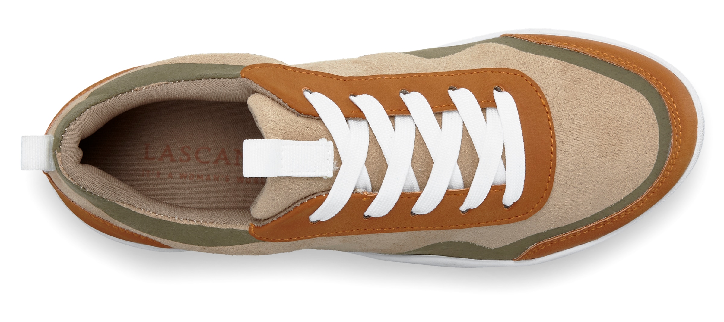 LASCANA Sneaker, superleicht, ultraflache Sohle, Schürhalbschuh, Freizeitschuh VEGAN