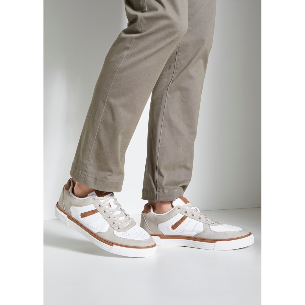 AUTHENTIC LE JOGGER Sneaker, mit Farb- & Materialmix, Schnürhalbschuhe, Freizeitschuhe, VEGAN