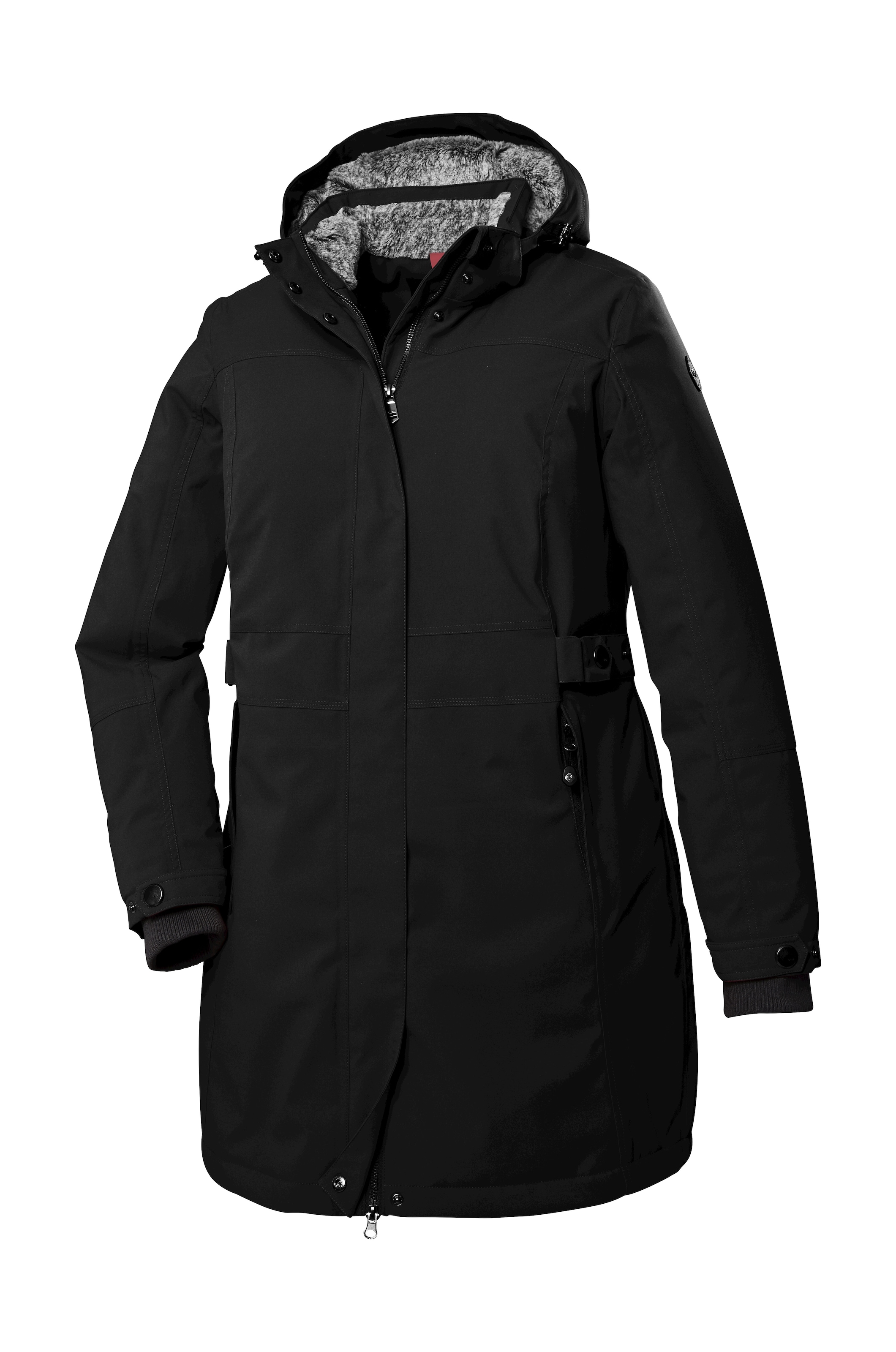 STOY Parka »STW 11 WMN PRK«, Wasserdichter, atmungsaktiver Damenparka mit abnehmbarer Kapuze
