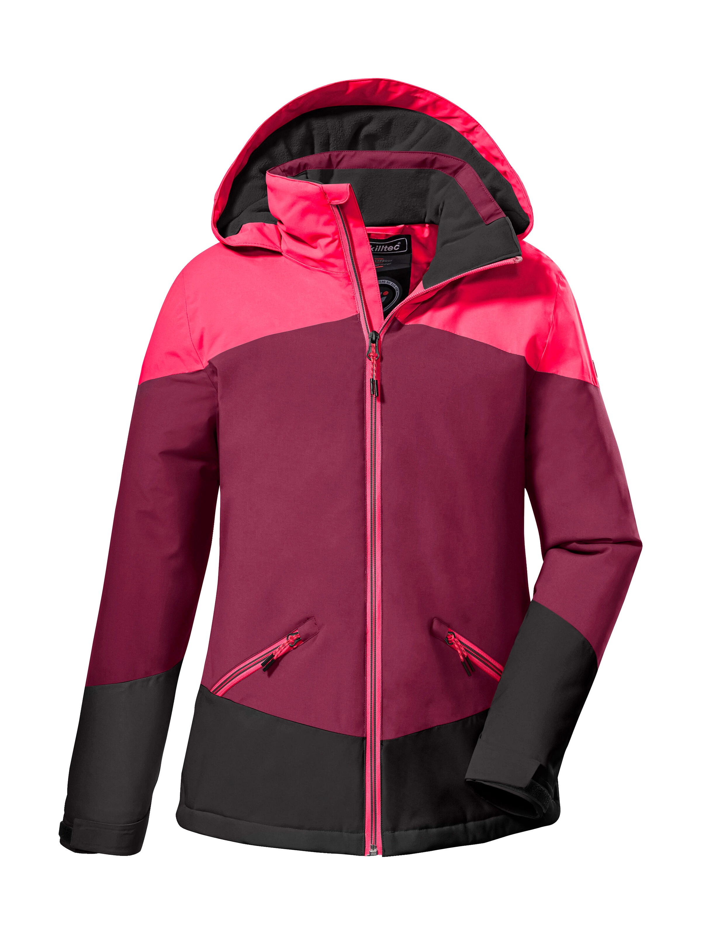 Killtec Outdoorjacke »KOW 195 GRLS JCKT«, Wasserdichte Winterjacke mit Colourblock, verstellbaren Details