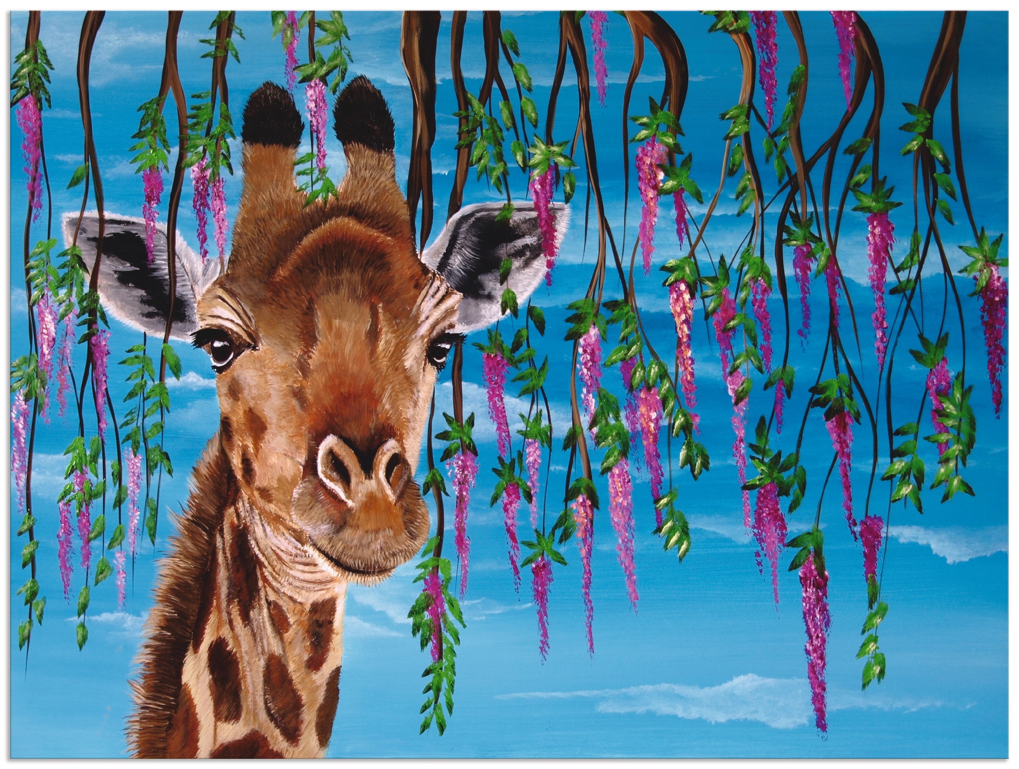 in bestellen (1 Poster Leinwandbild, »Giraffe«, Wildtiere, Wandaufkleber Grössen Artland online St.), als versch. oder Alubild, Jelmoli-Versand | Wandbild