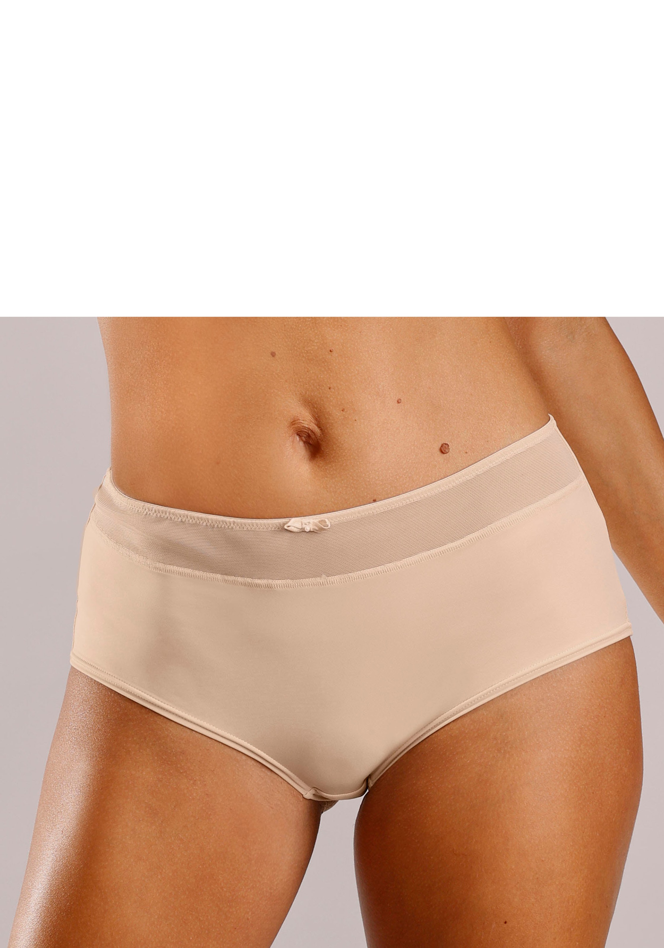 Nuance Panty mit transparentem Bund und Zierschleife