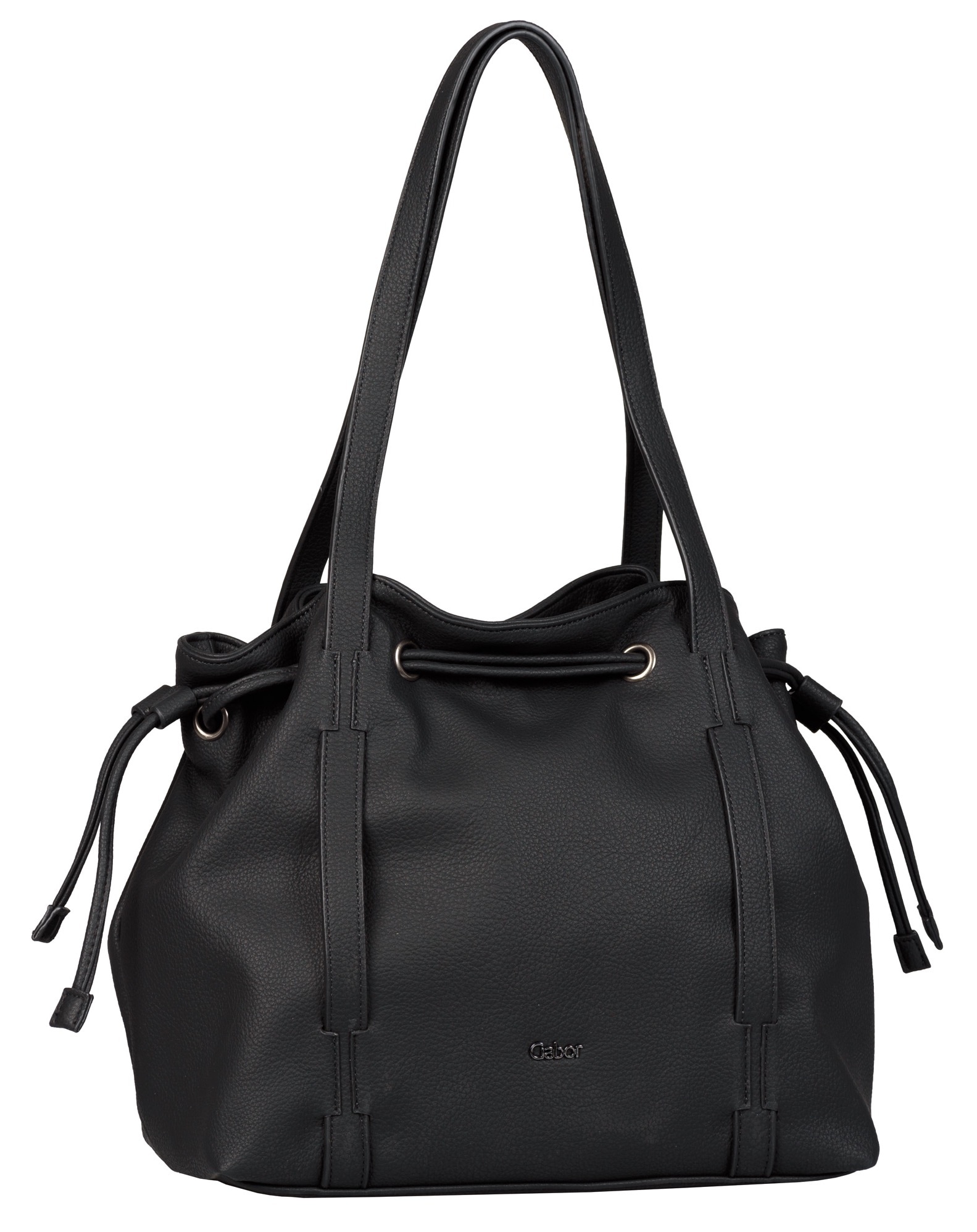 Gabor, Unisex, Shopper »Malu«, schwarz, B/H/T: 35cm x 29cm x 18cm, Aus Lederimitat