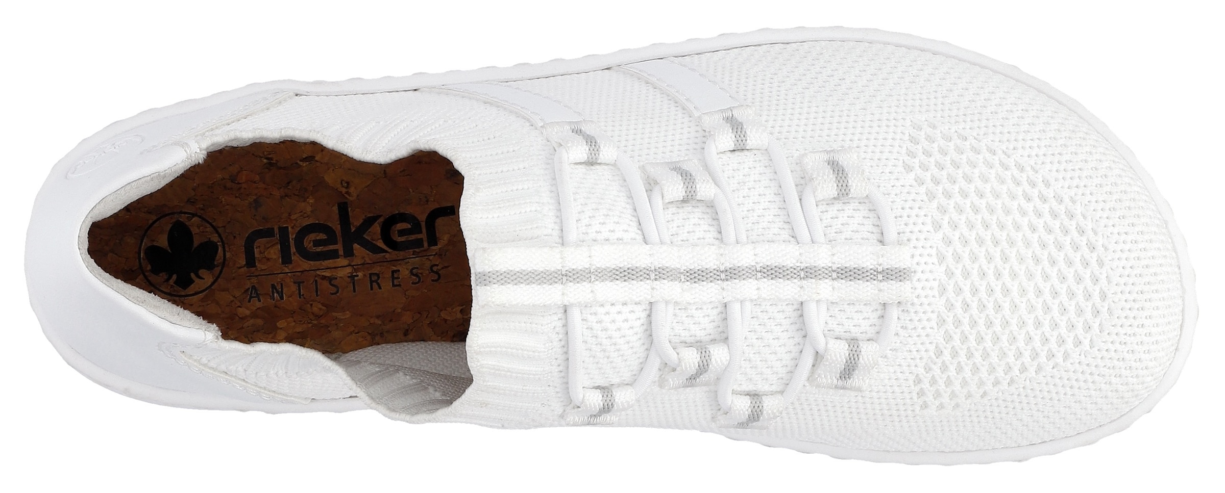 Rieker Slip-On Sneaker »Barfussschuh«, Slipper, Freizeitschuh, Halbschuh mit elastischem Strickschaft