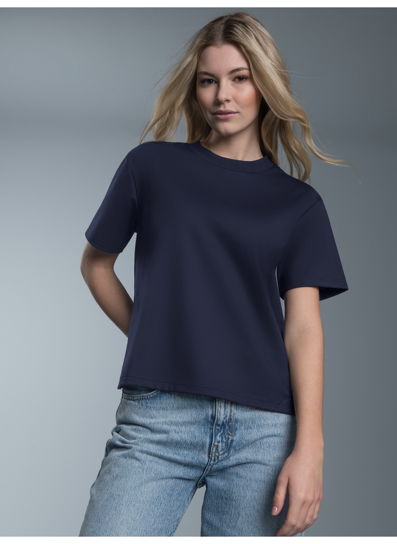 Trigema T-Shirt »TRIGEMA T-Shirt aus Baumwolle« 1 Stk.
