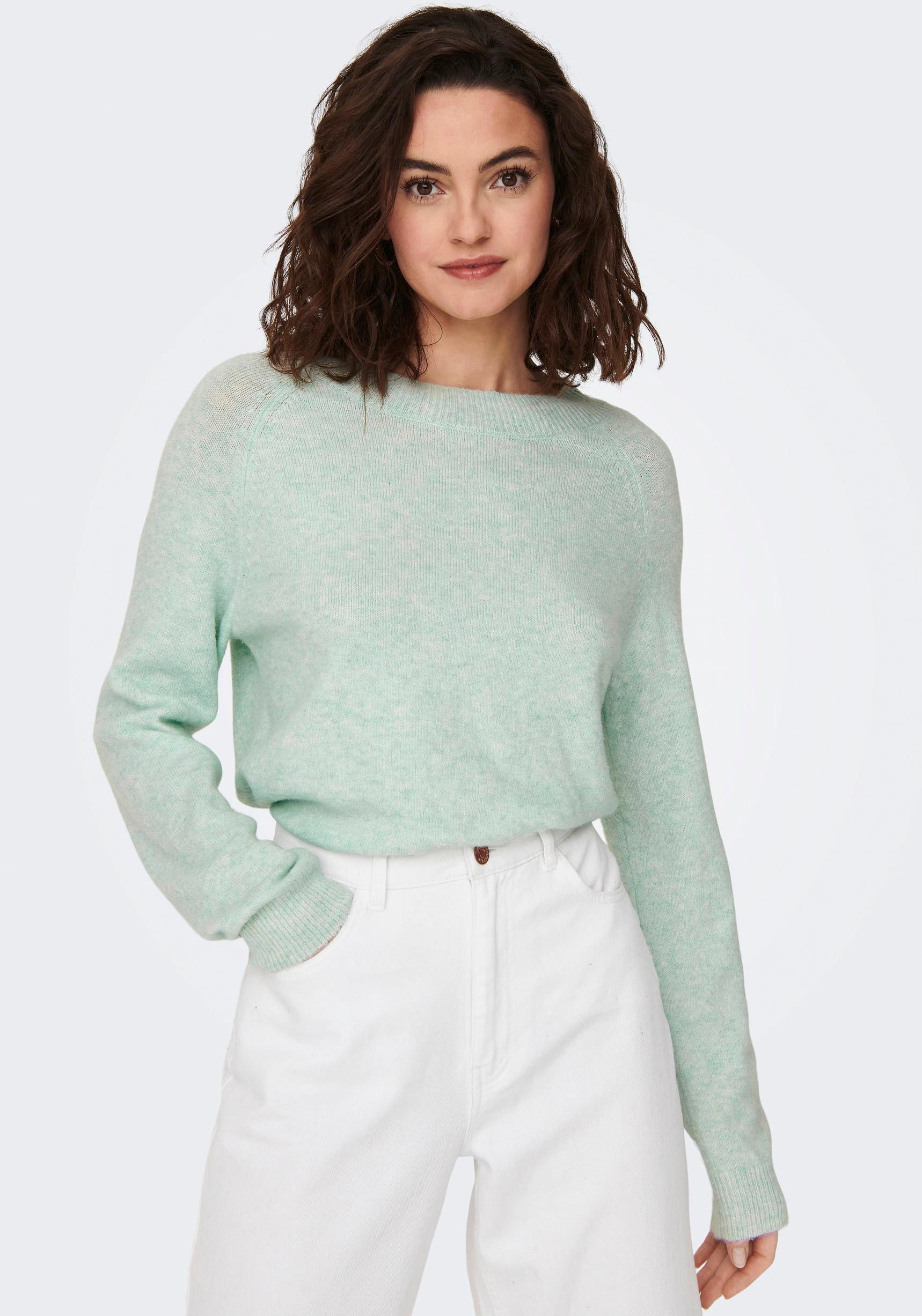 ONLY Rundhalspullover »ONLRICA LIFE L/S PULLOVER KNT NOOS«