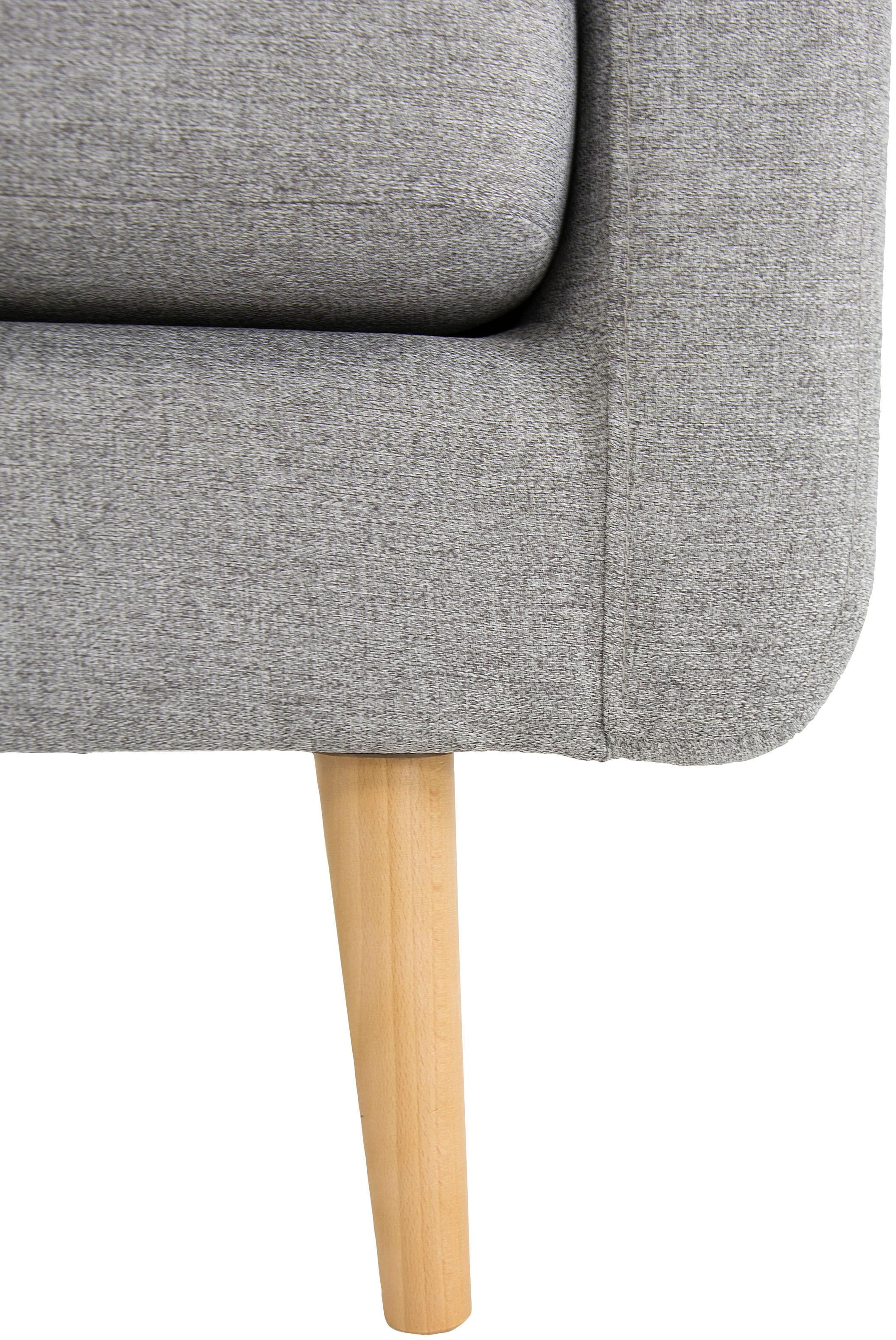 Home affaire Ecksofa »Brest L-Form«, mit Knopfheftung und Steppung im Rücken, geradliniges Design