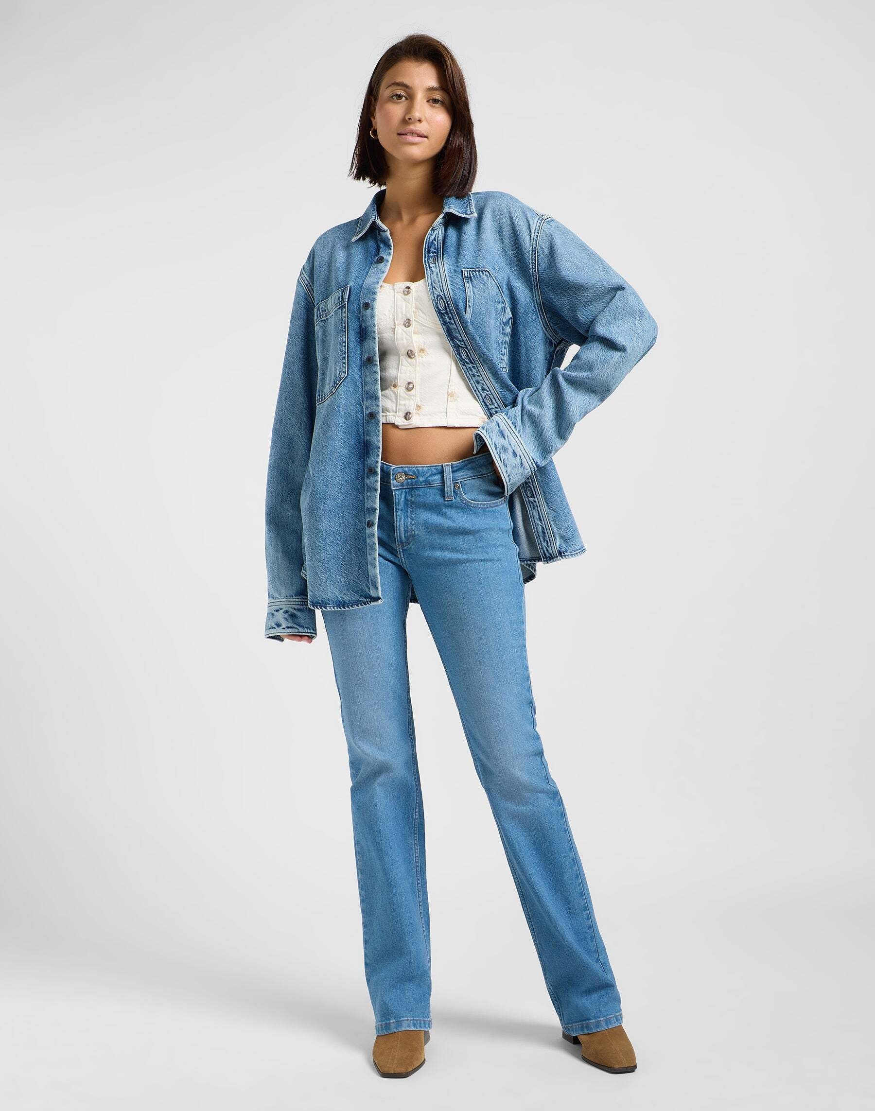 Lee® Jeansbluse »LEE Jeanshemd Engineer Overshirt«