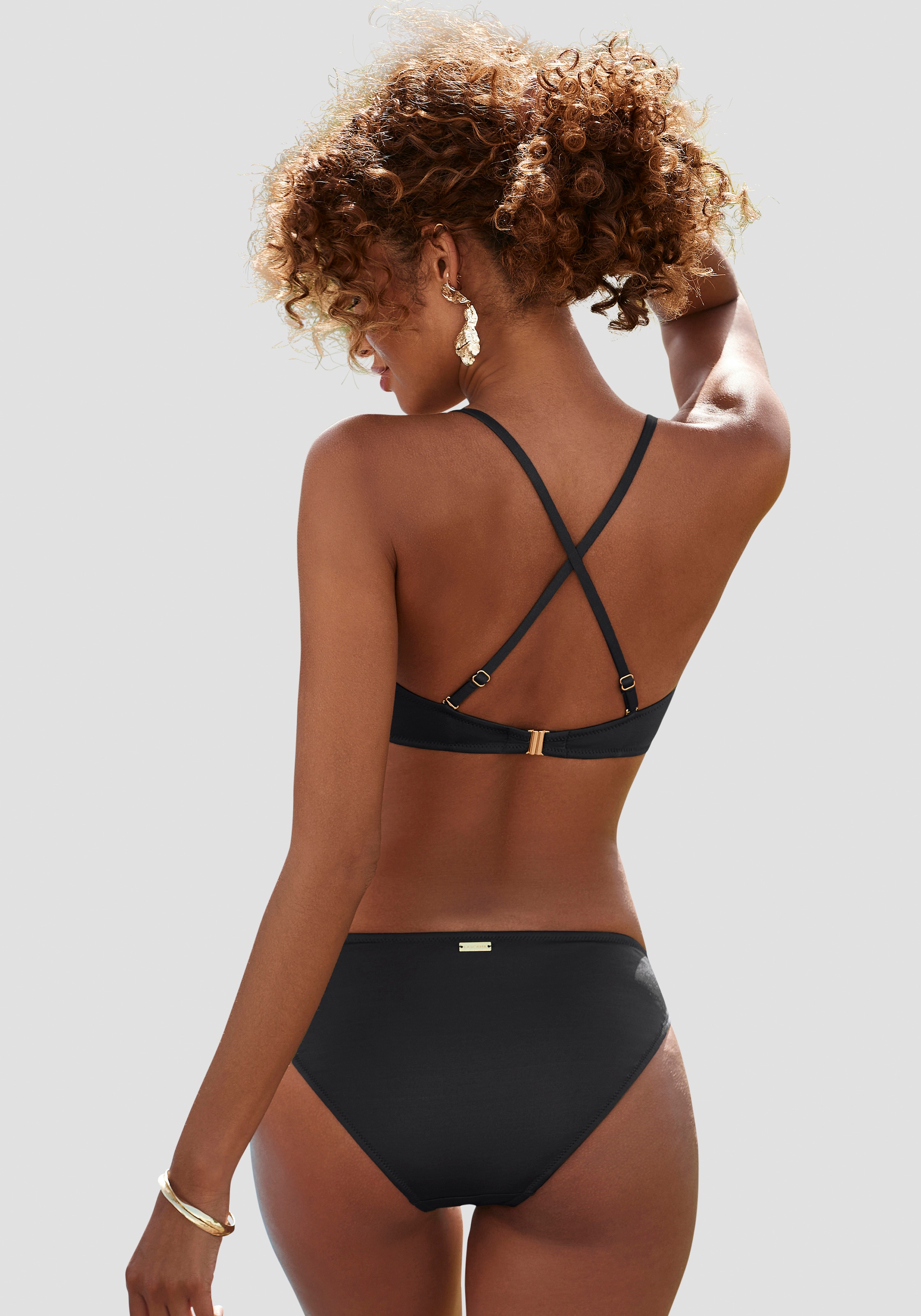 LASCANA Bügel-Bandeau-Bikini, mit verschiedenen Trägervarianten