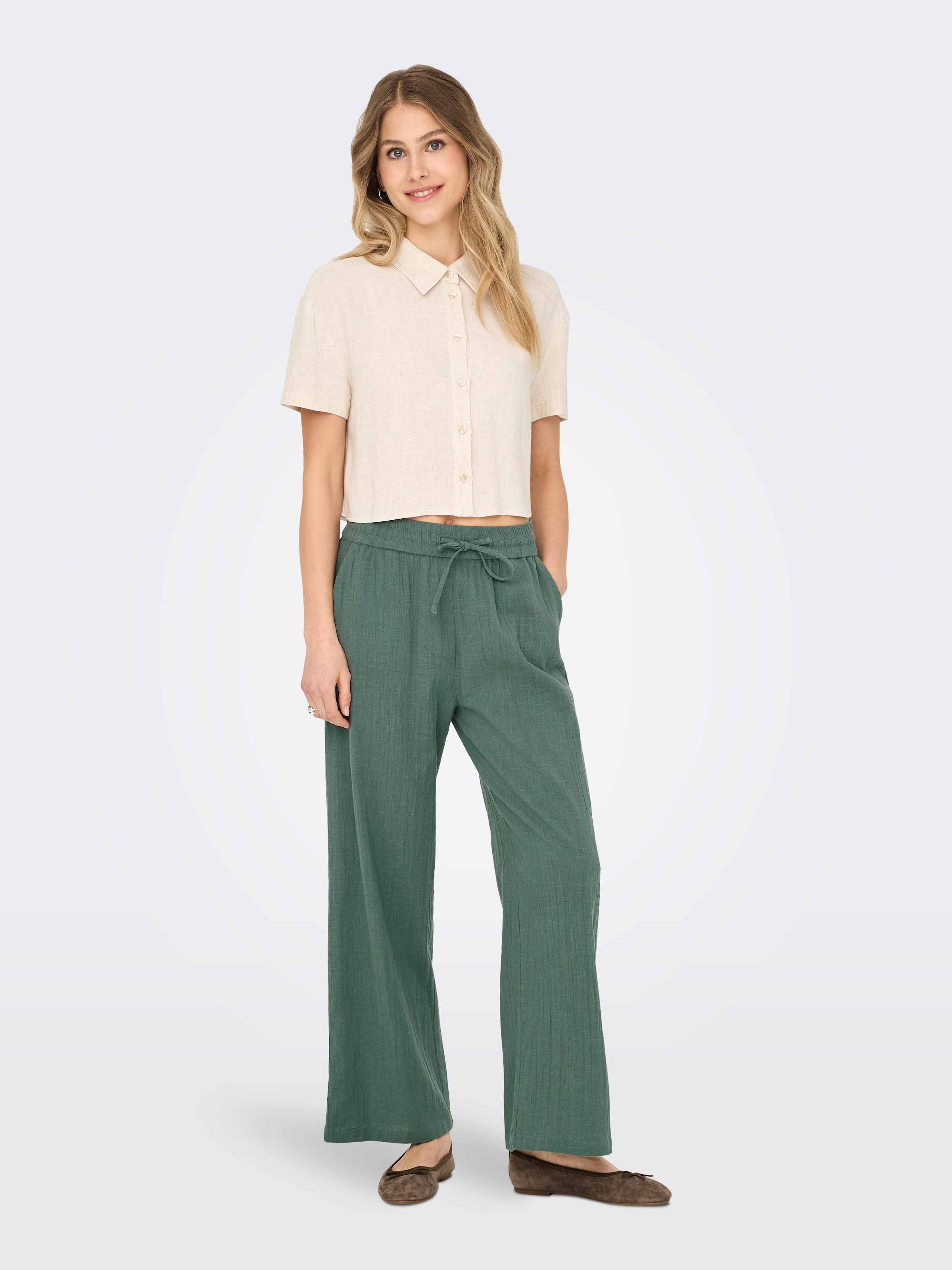 ONLY Schlupfhose »ONLTIZANA COTTON LOOSE PANTS WVN«, Sommerhose