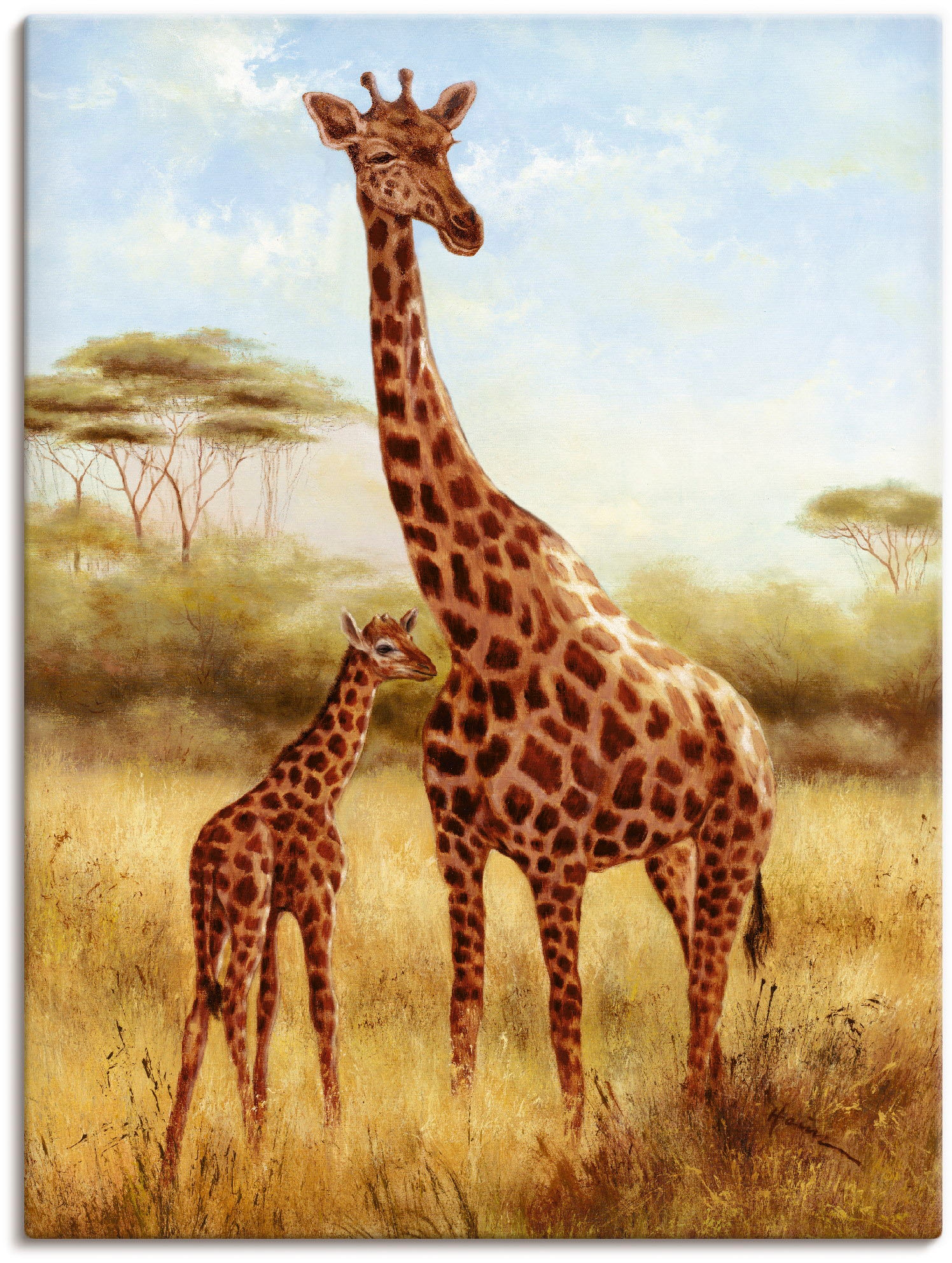 als Artland St.), | Wildtiere, online Wandbild Grössen versch. Jelmoli-Versand Poster shoppen in (1 Leinwandbild, Alubild, oder Wandaufkleber »Giraffe«,