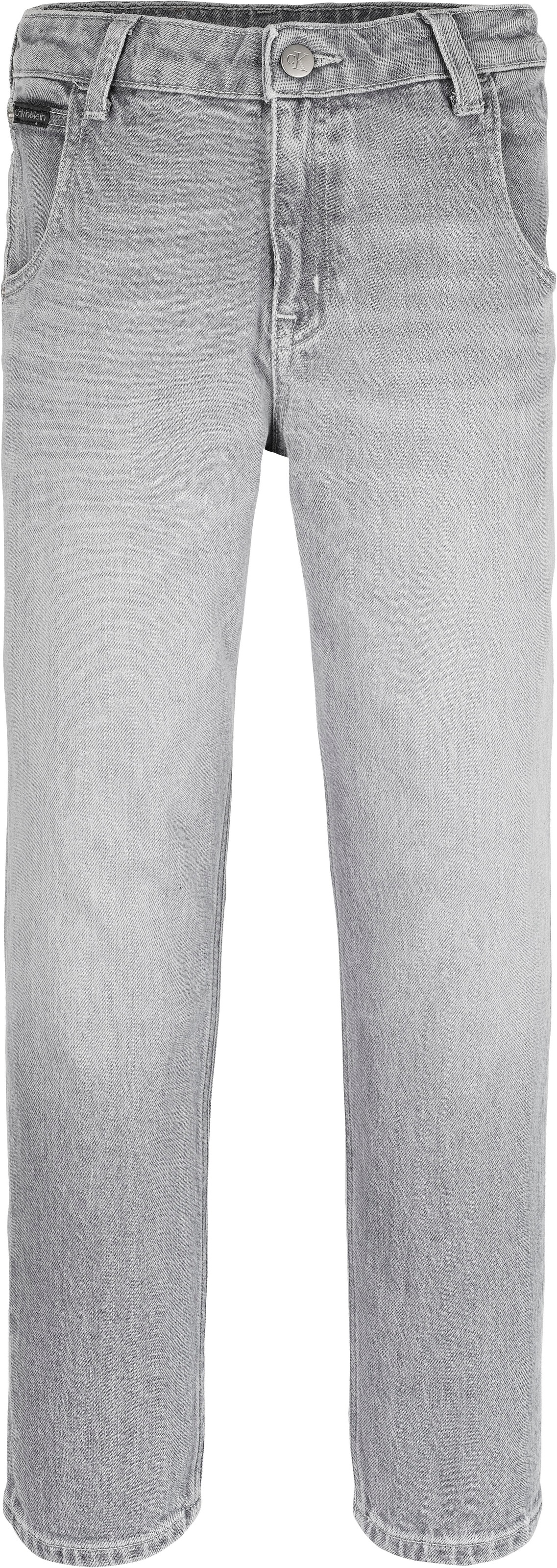 Calvin Klein Jeans 5-Pocket-Jeans »BARREL SALT&PEPPER GREY« für Kinder bis 16 Jahre, Straight Fit, stone washed