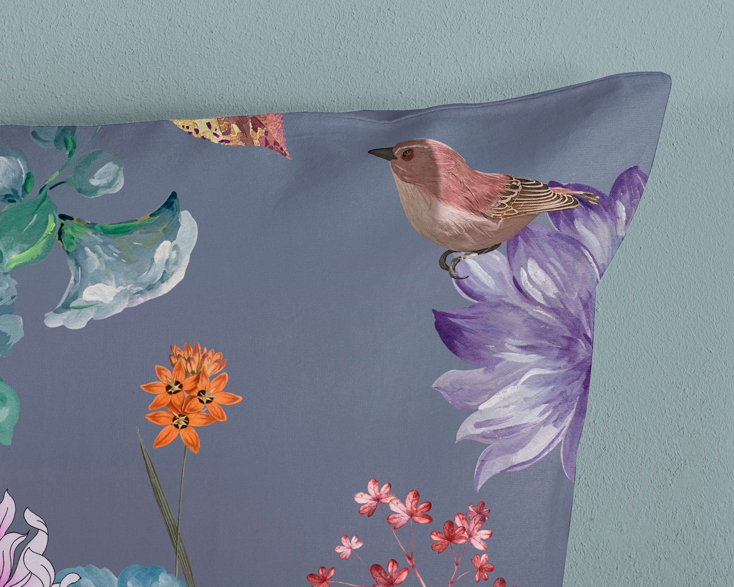 good morning Wendebettwäsche »Quinn1«, Baumwolle, 135x200, 2 Teilig, Reissverschluss, Wendeoptik, Blumen
