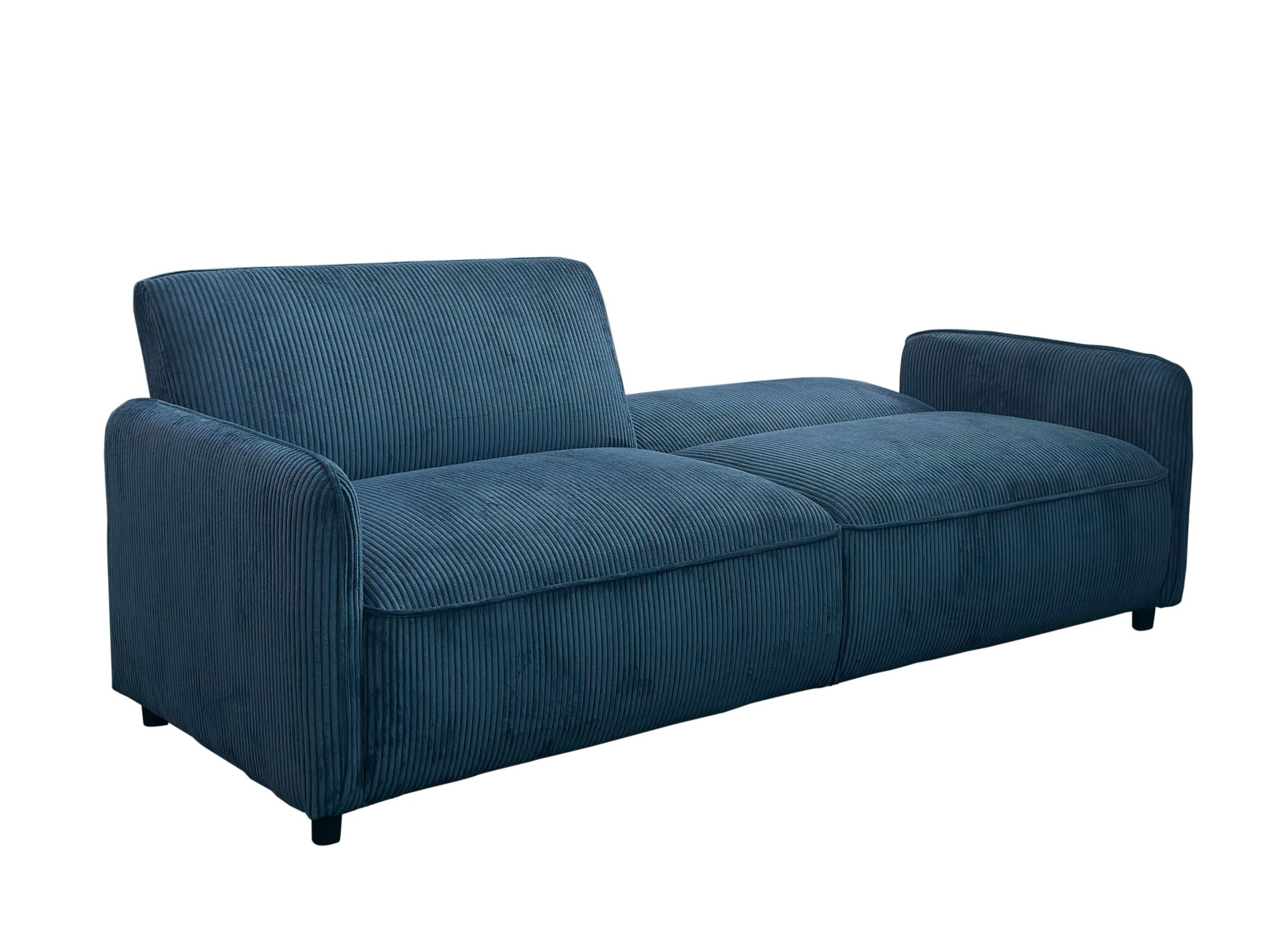Dorel Home 3-Sitzer »Allie Curved Schlafsofa 209 cm«, Bettfunktion (110/190), verstellbare Rückenlehne, Cord u. Velours