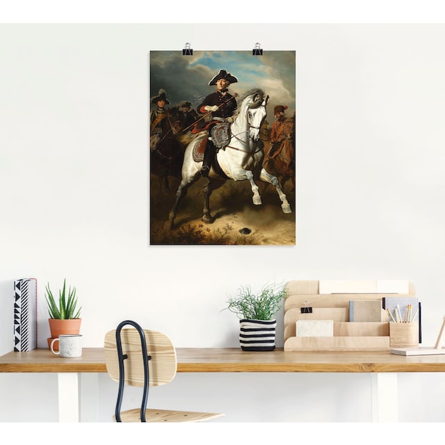 Artland Wandbild »Friedrich der Grosse zu Pferde. 1861«, Menschen, (1 St.),  als Leinwandbild, Wandaufkleber oder Poster in versch. Grössen online  bestellen | Jelmoli-Versand
