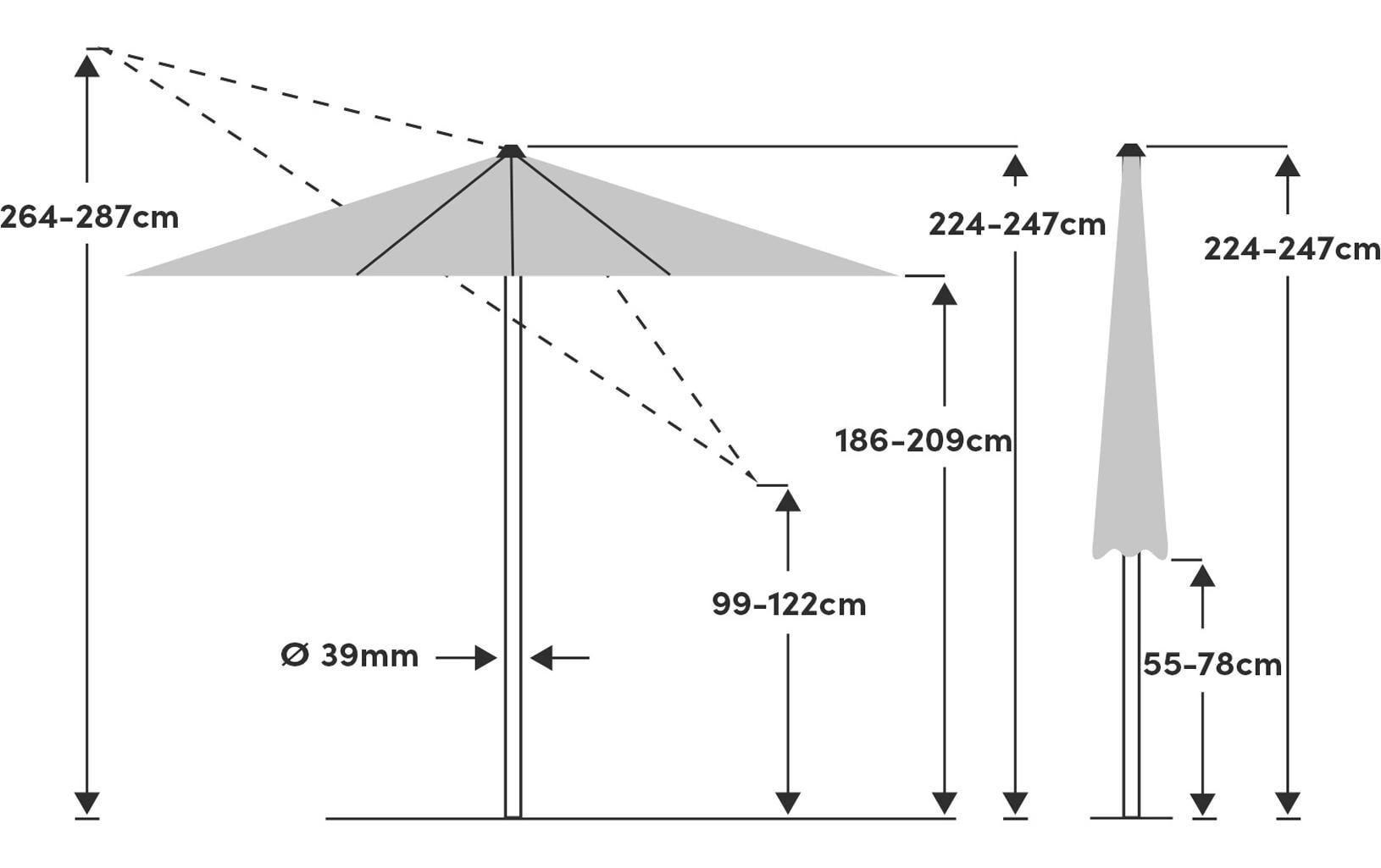 Sonnenschirm »Suncomfort by Glatz Shell Turn 330 cm«
