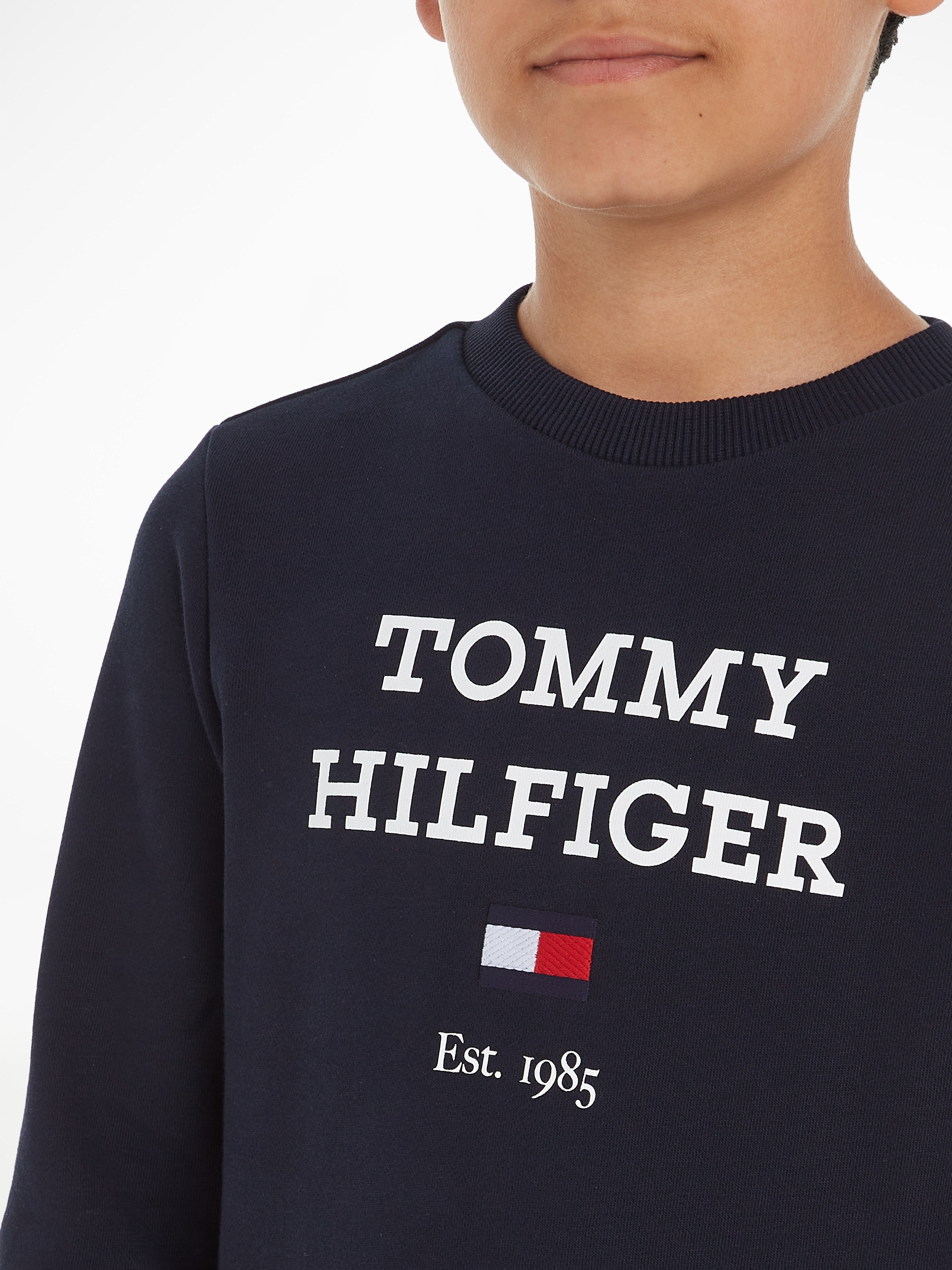✵ Tommy Hilfiger Sweatshirt »TH günstig LOGO grossem SWEATSHIRT«, Jelmoli-Versand Logo | ordern mit