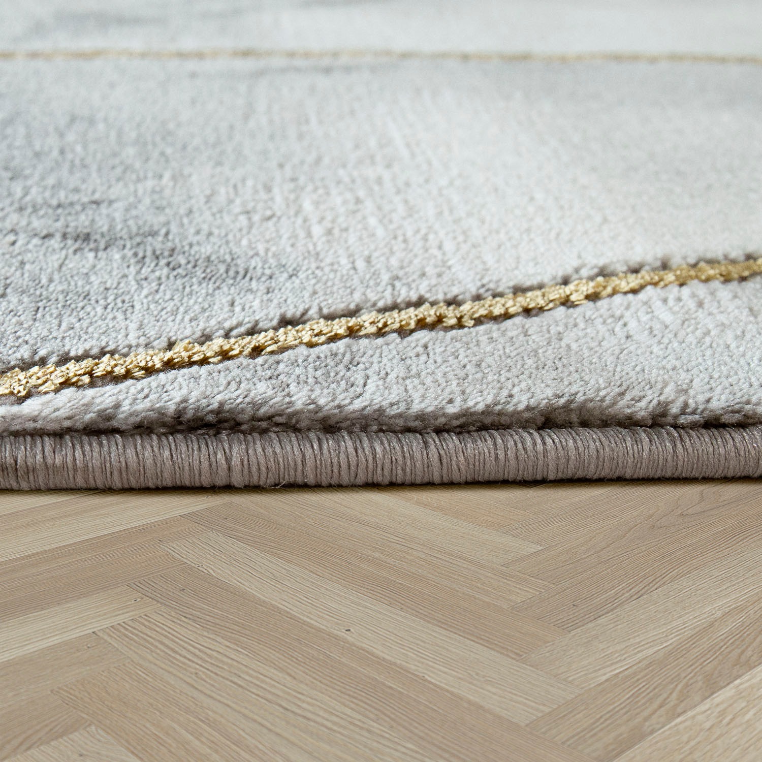 Paco Home Teppich »Kraft 525«, rund, Bordüre, | Marmor-Design bestellen Kurzflor, Akzenten mit online mit Jelmoli-Versand gold-/silberfarbenen
