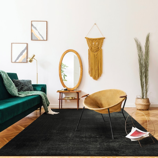 Paco Home Teppich »Cadiz 630«, rechteckig, Uni-Farben, besonders weich, auch  als Läufer erhältlich, waschbar online shoppen | Jelmoli-Versand