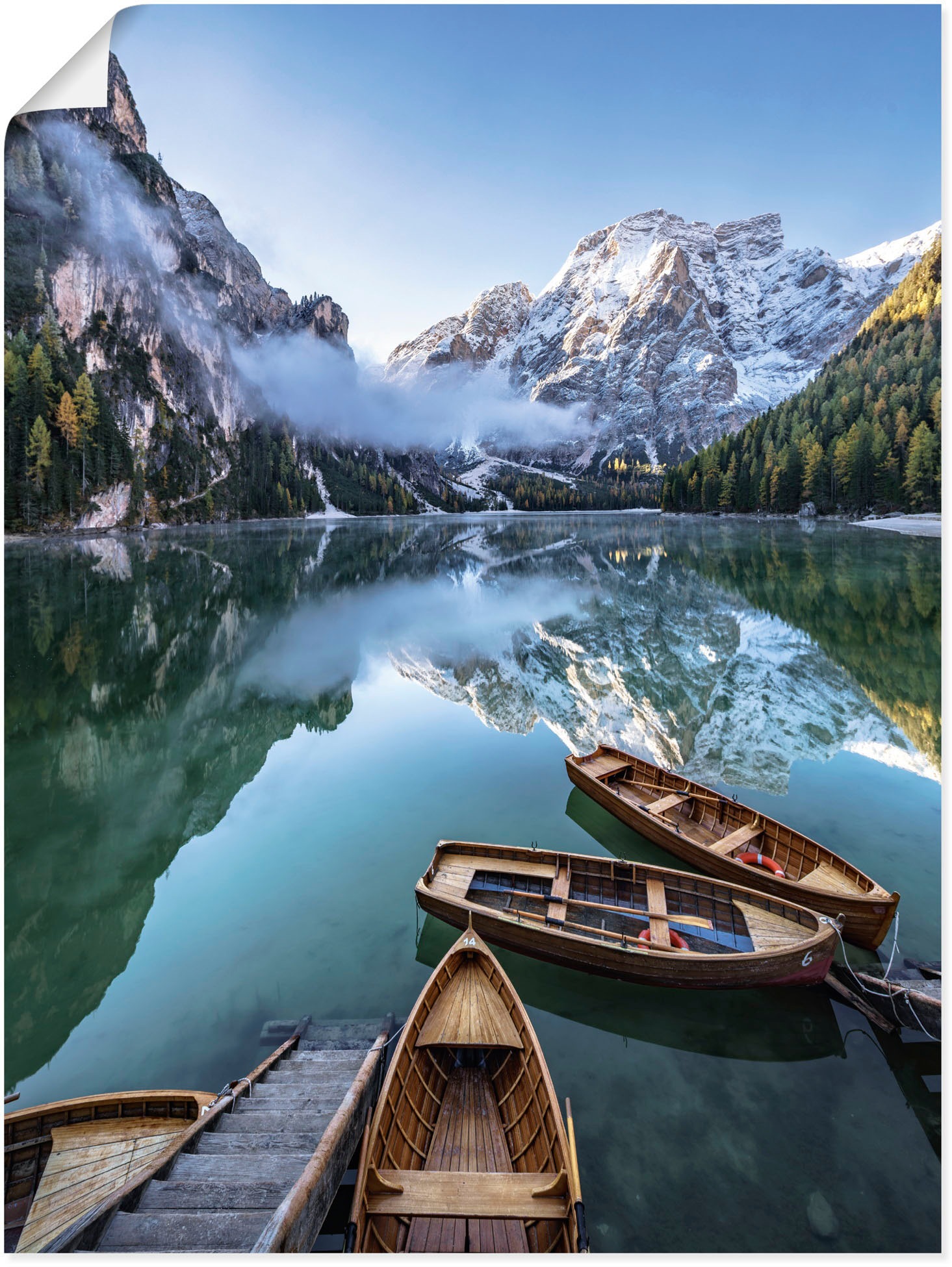 Artland Wandbild »Pragser Wildsee in Südtirol«, Bilder von Booten &  Schiffen, (1 St.), als Alubild, Leinwandbild, Wandaufkleber oder Poster in  versch. Grössen online kaufen | Jelmoli-Versand