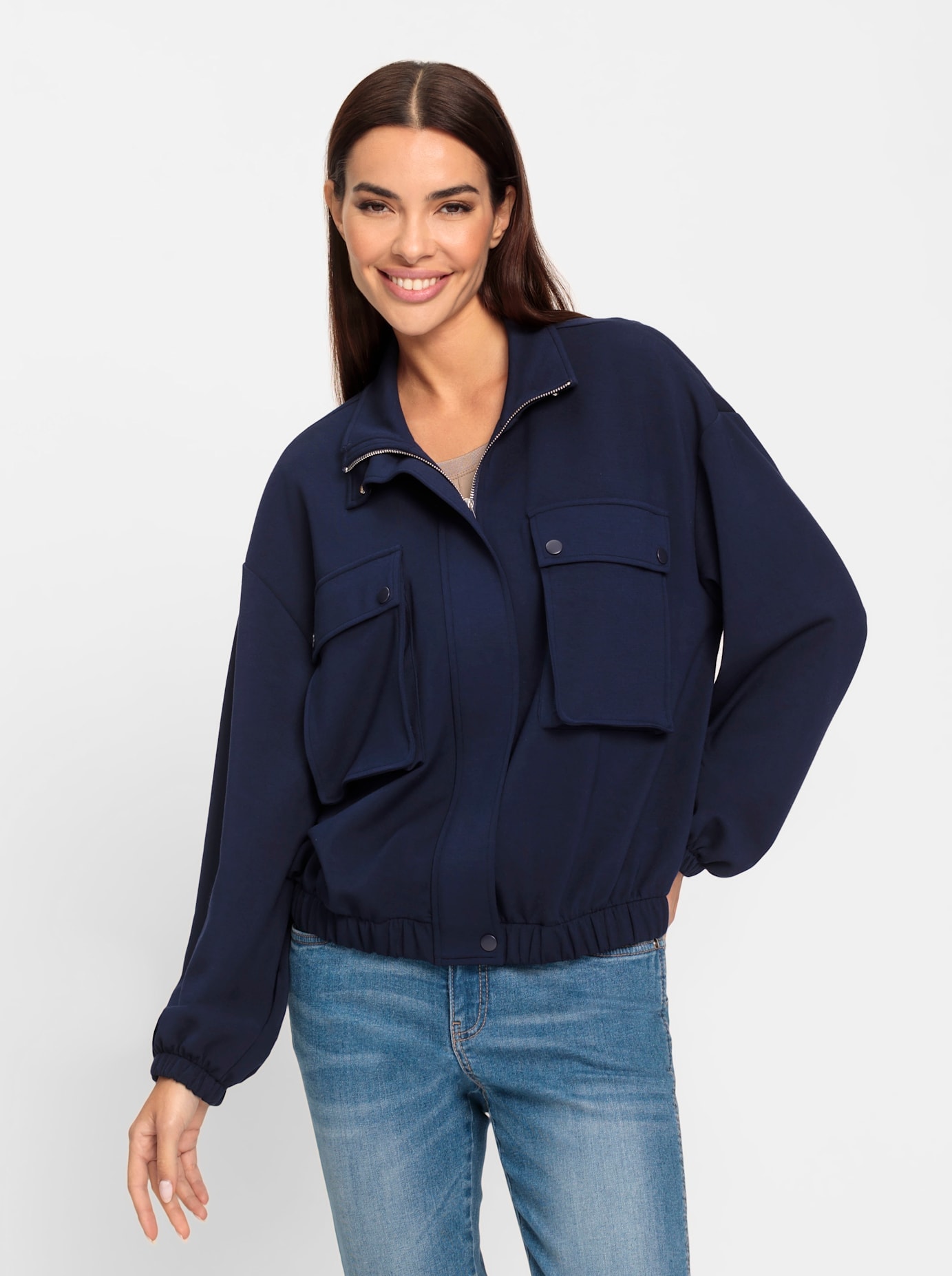 heine Shirtjacke »Jersey-Jacke«, (1 tlg.)