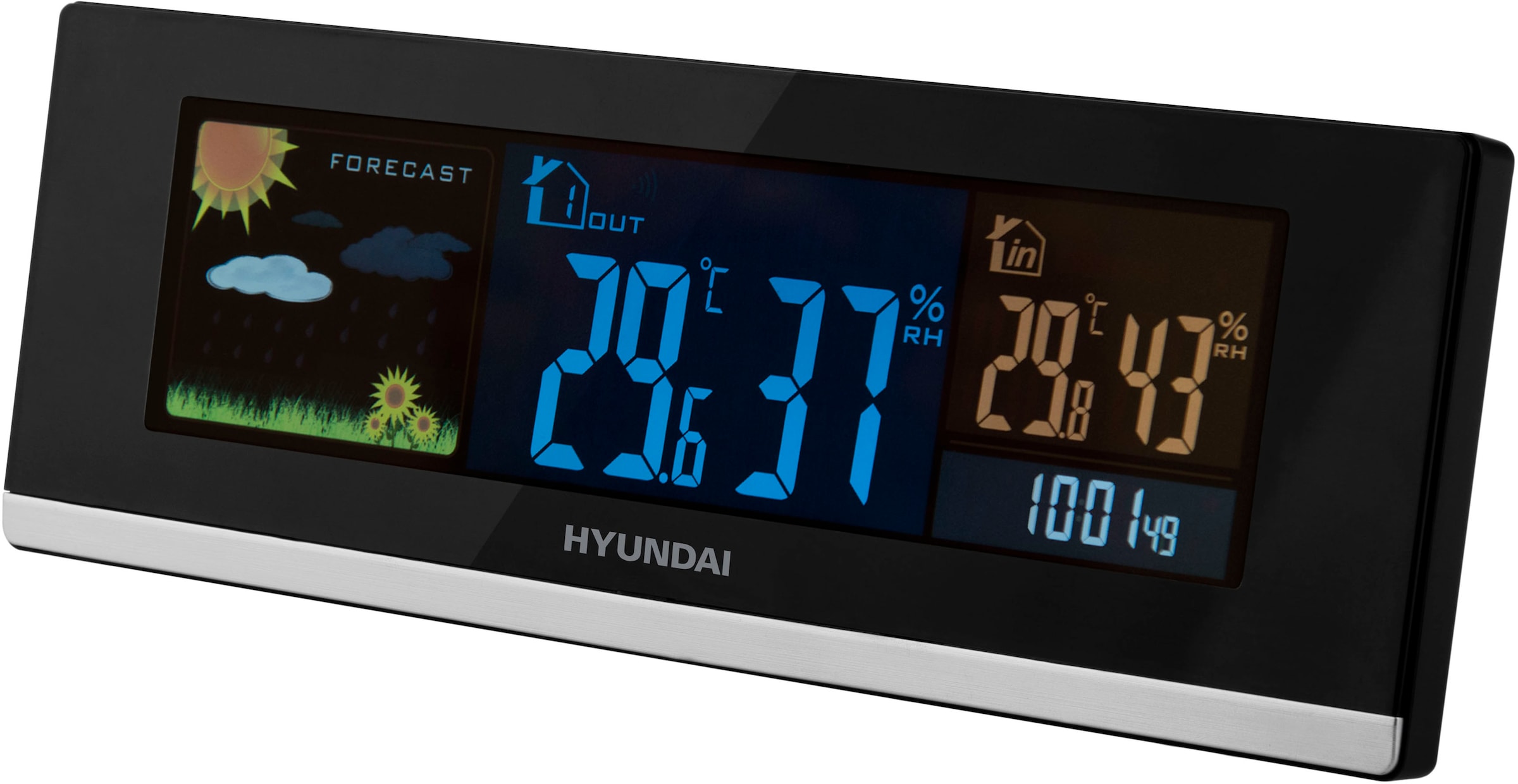 Hyundai Wetterstation »Hyundai WS 2468«, (mit Aussensensor), farbiges  Display | Jelmoli-Versand Online Shop
