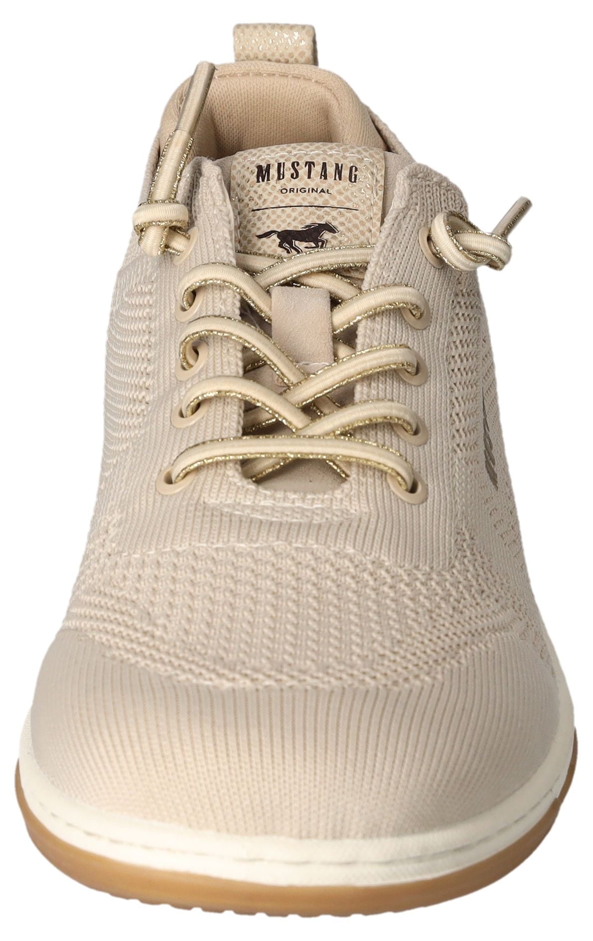 Mustang Shoes Slip-On Sneaker, Freizeitschuh, Halbschuh, Schlupfschuh, mit Elastik-Schnürsenkel
