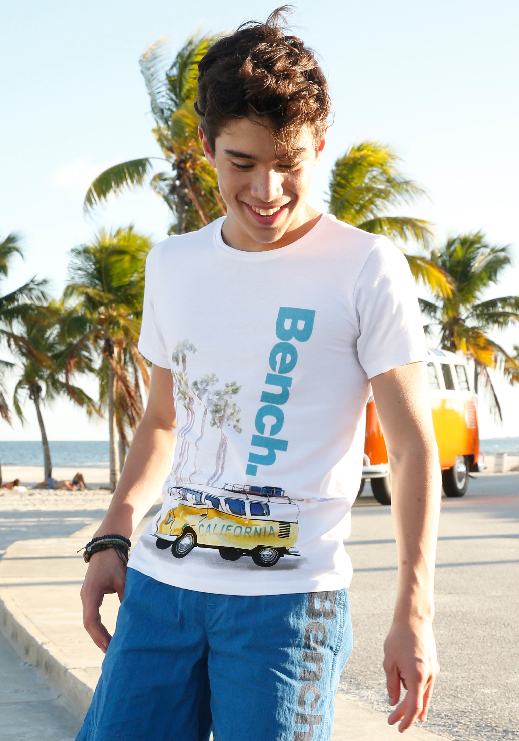 ✵ Bench. T-Shirt »CALIFORNIA«, mit bestellen Foto-Druck Jelmoli-Versand | online