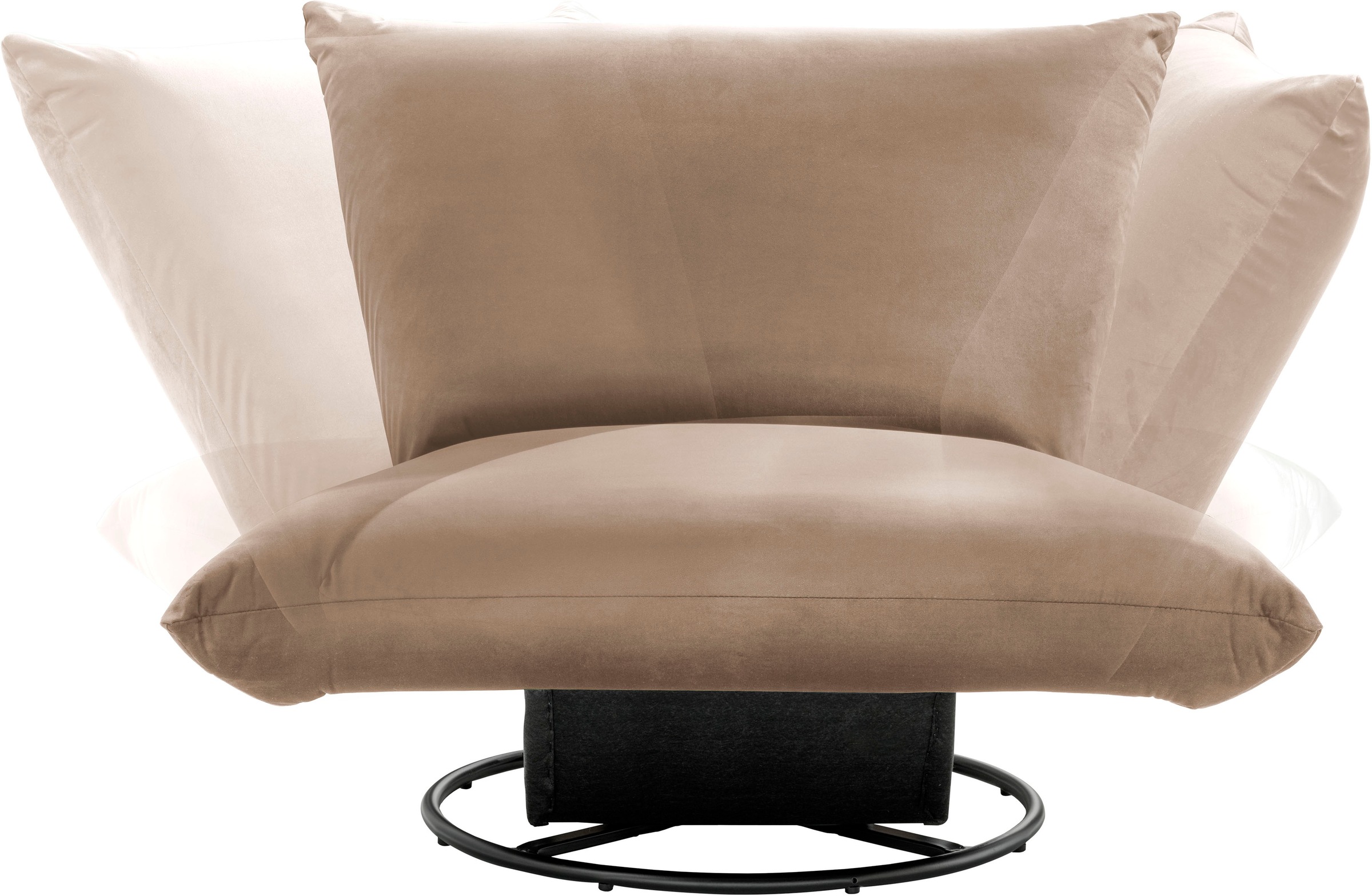 INOSIGN Drehsessel »Cremona«, 360° drehbar mit Metallfuss