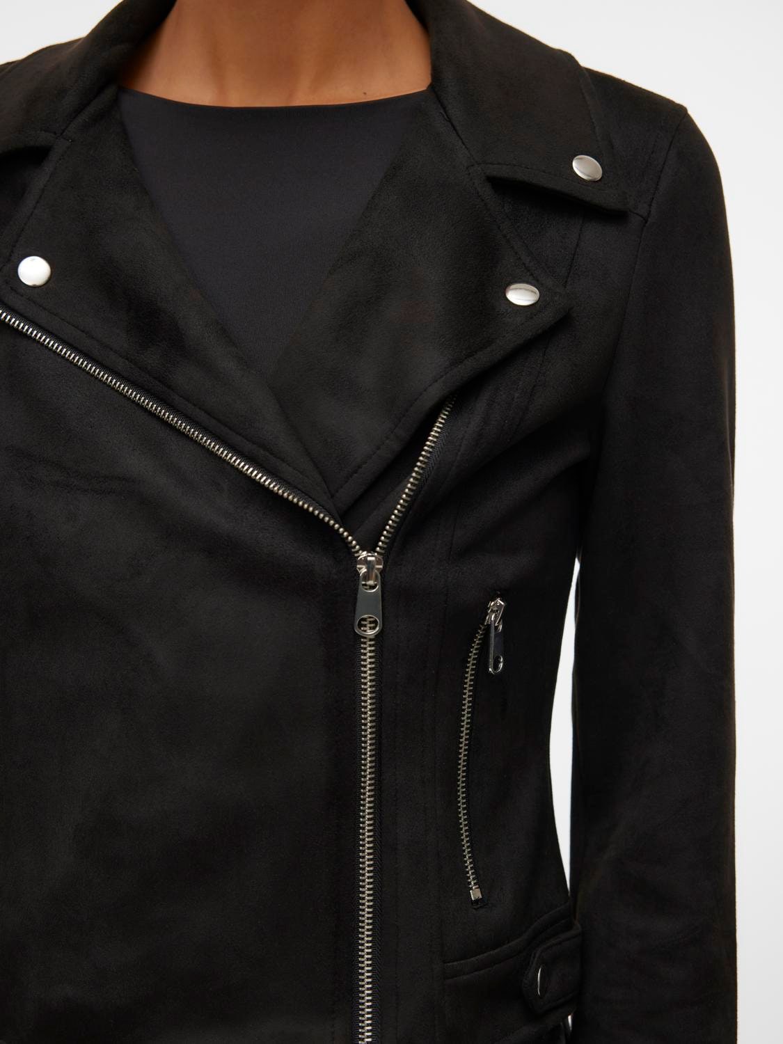 Vero Moda Lederimitatjacke »VMJOSE SHORT FAUX SUEDE JACKET GA NOOS«, mit asymetrischem Reissverschluss
