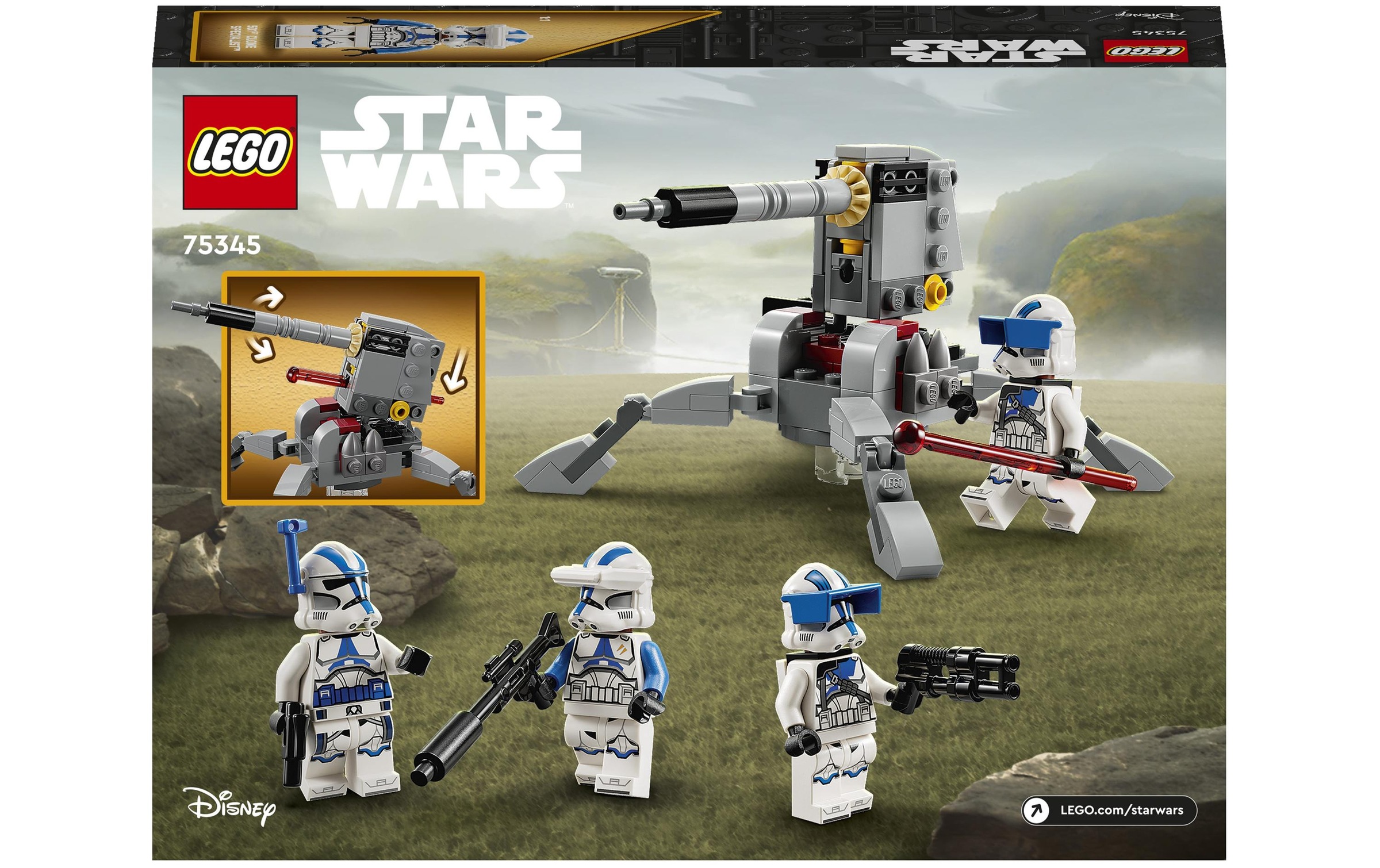 LEGO® Konstruktionsspielsteine »SW 501st Clone Troopers Battle Pack«, (119 St.)