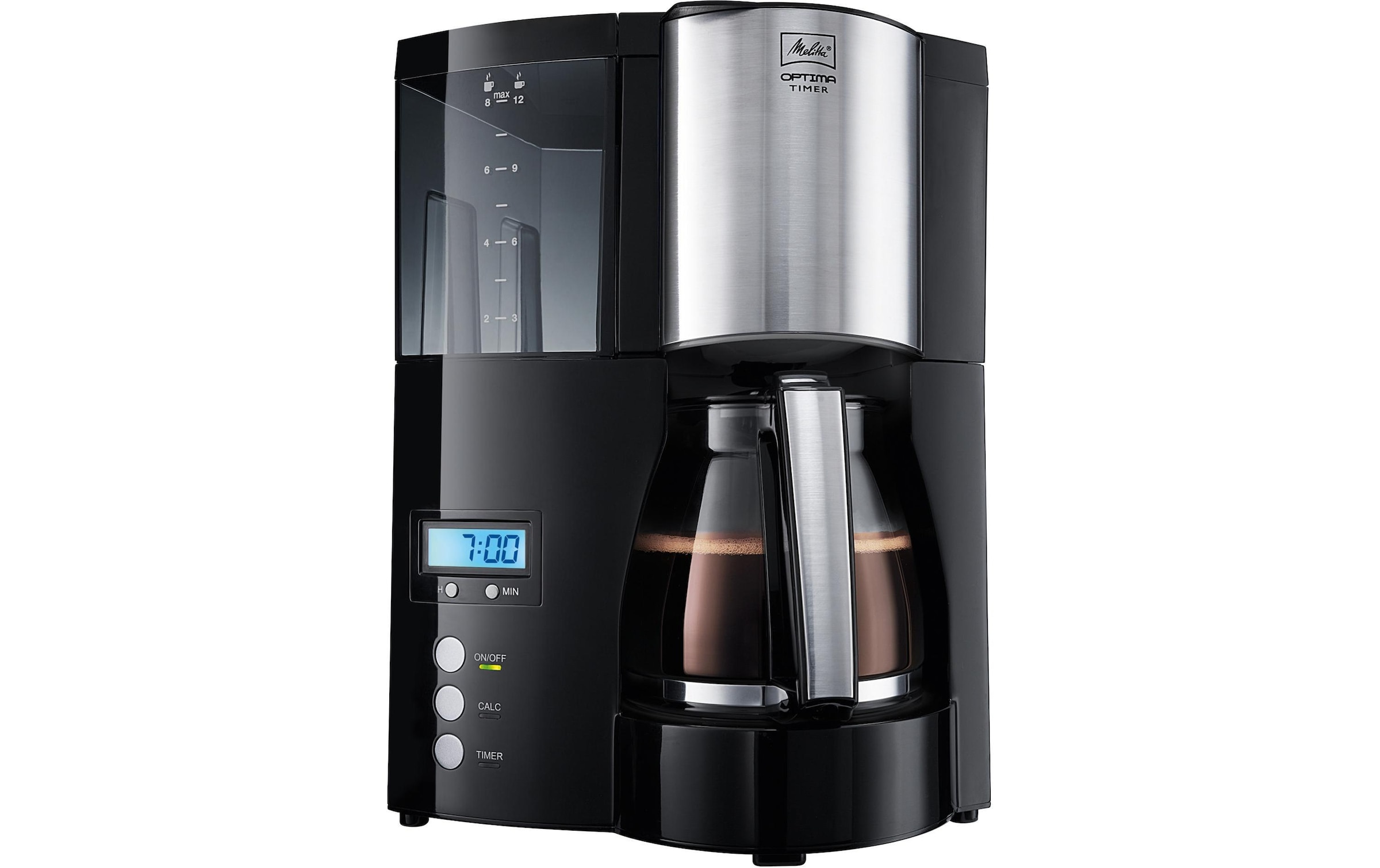 Melitta Filterkaffeemaschine »Optima Timer« 1 l Kaffeekanne