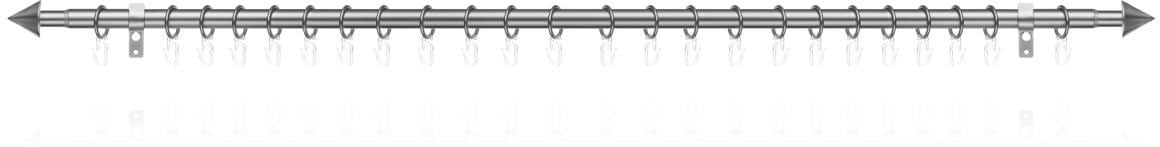 LICHTBLICK ORIGINAL Gardinenstange »Gardinenstange Kegel, 20 mm, ausziehbar, 1 läufig 130 - 240 cm«, 1 läufig-läufig, ausziehbar, Einläufige Vorhangstange mit Ringen für Gardinen und Stores.