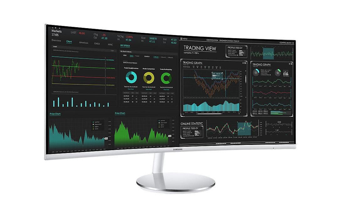 Samsung Curved-LED-Monitor »LC34J791WTRXEN34«, 86,02 cm/34 Zoll, 3440 x 1440 px, UWQHD, 4 ms Reaktionszeit