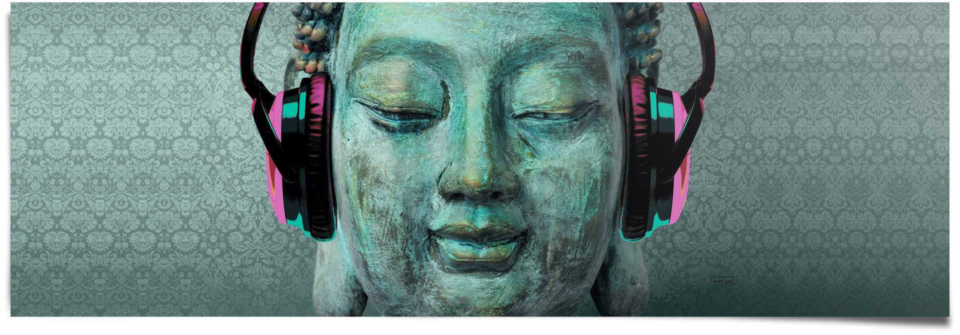 Reinders! Poster »Buddha Kopfhörer«, (1 St.)