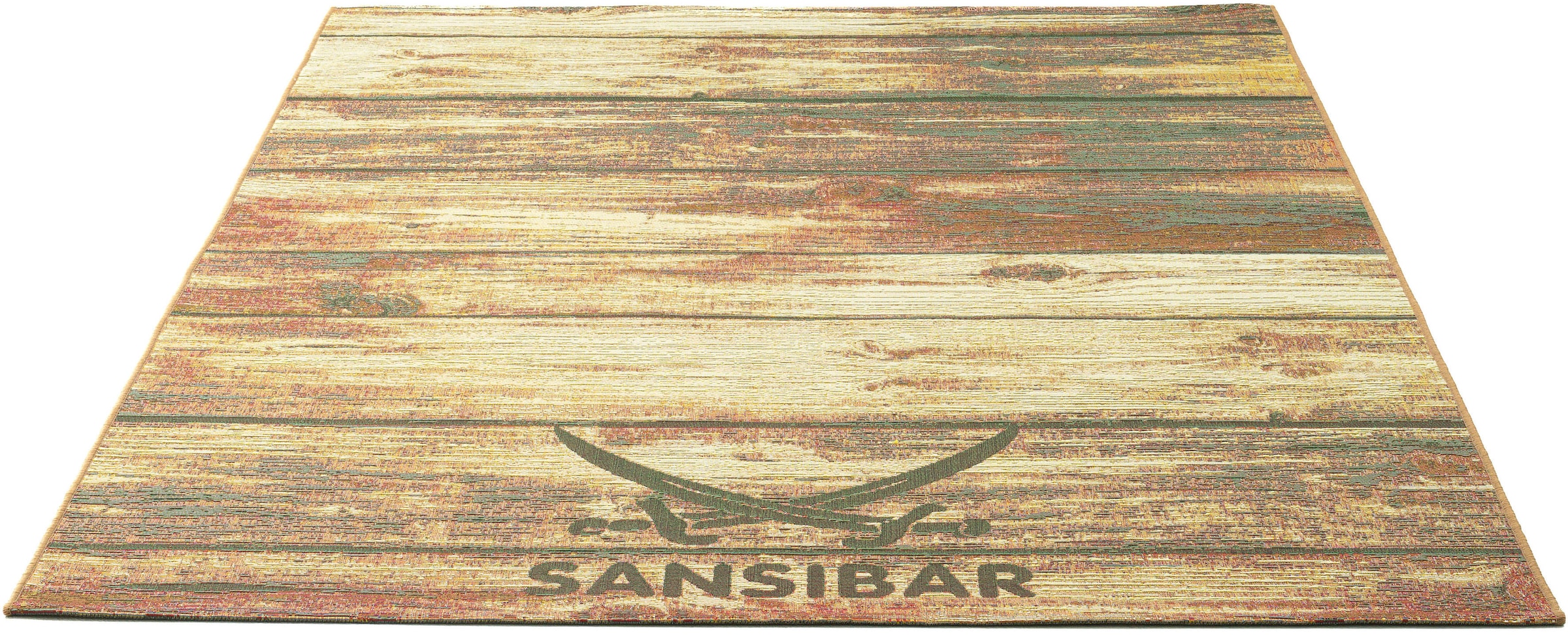 Sansibar Teppich »Rantum Beach SA-029«, rechteckig, Flachgewebe, modernes  Design, Motiv Holzdielen, In- & Outdoor geeignet online bestellen |  Jelmoli-Versand