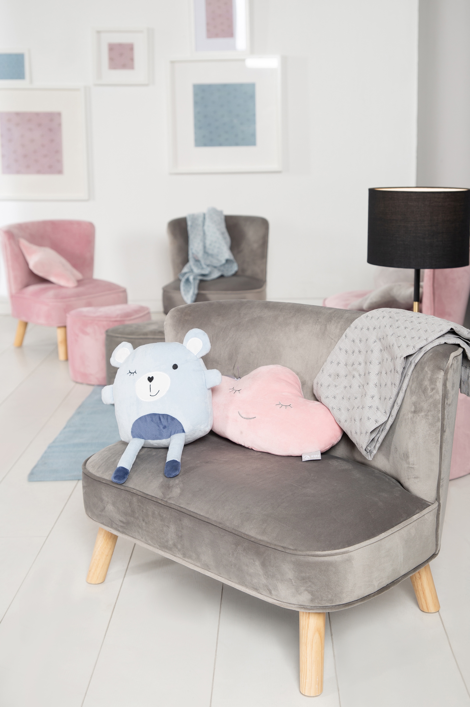 roba® Kindersofa »Lil Sofa«, mit Holzfüssen