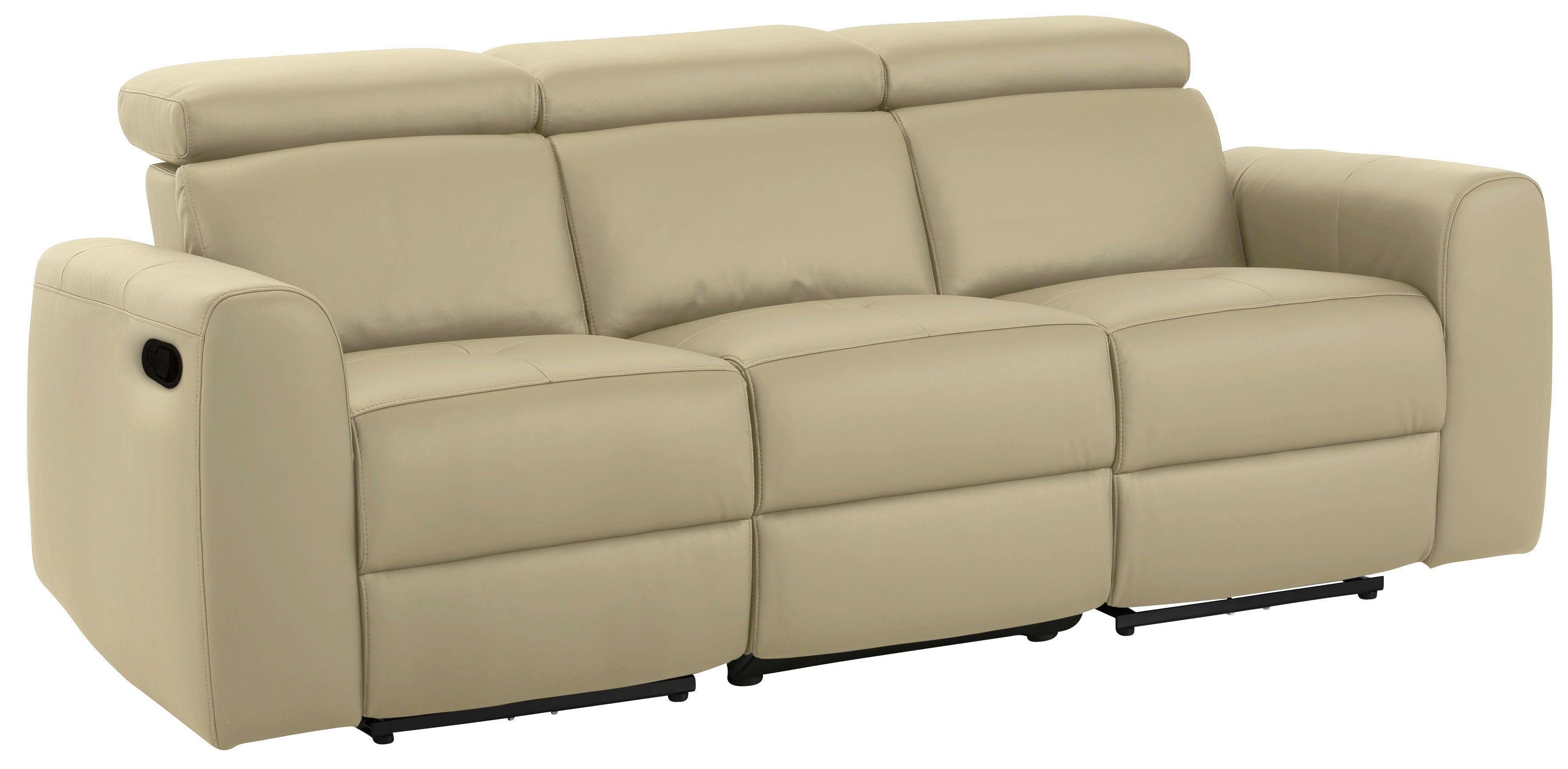 Home affaire 3-Sitzer "Sentrano" auch mit elektrischer Funktion mit USB-Anschluss, in 4 Bezugsvarianten