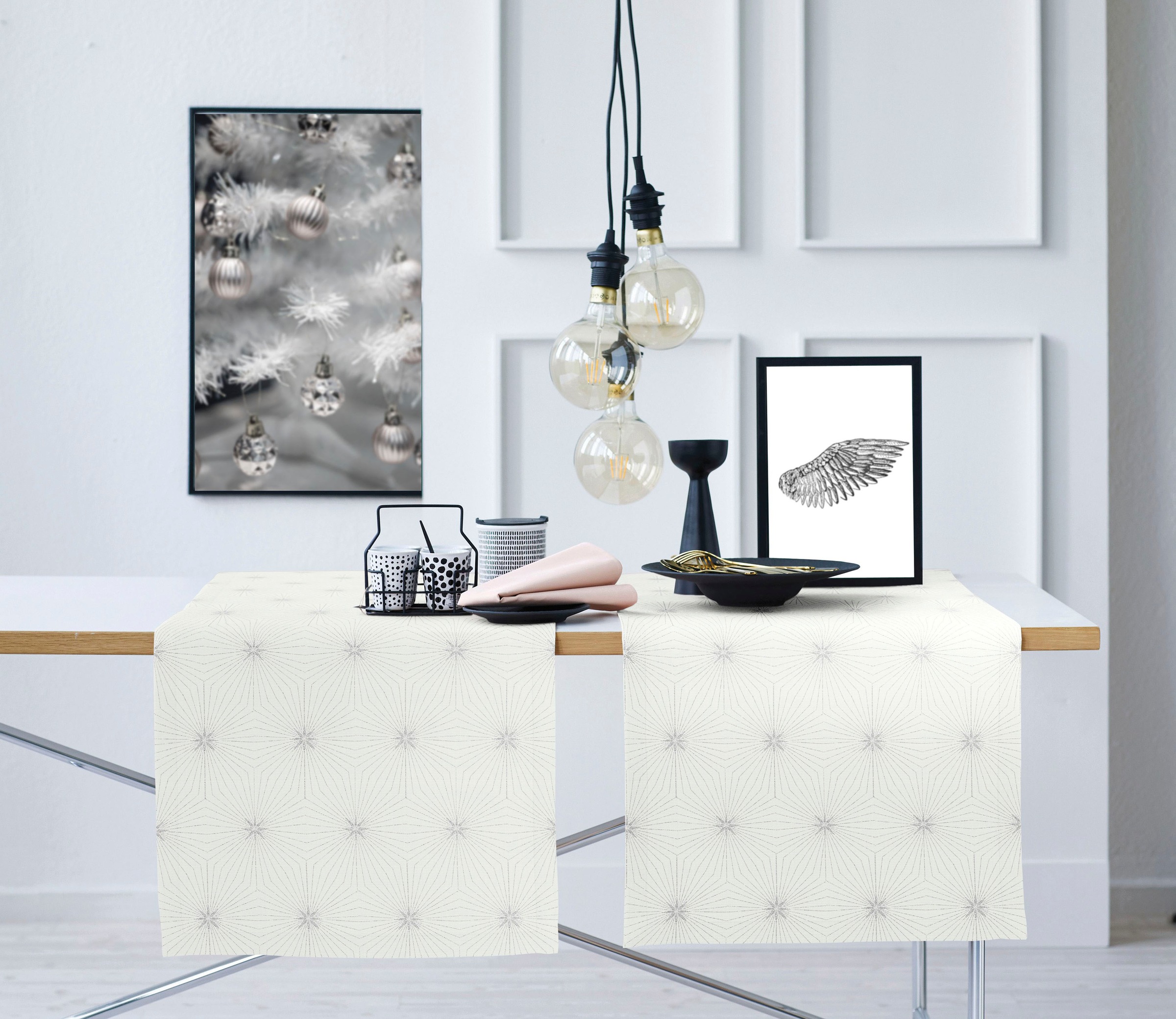 APELT Tischläufer "4710 CHRISTMAS GLAM, Weihnachtsdeko, Weihnachten" Lurex-Jacquardgewebe