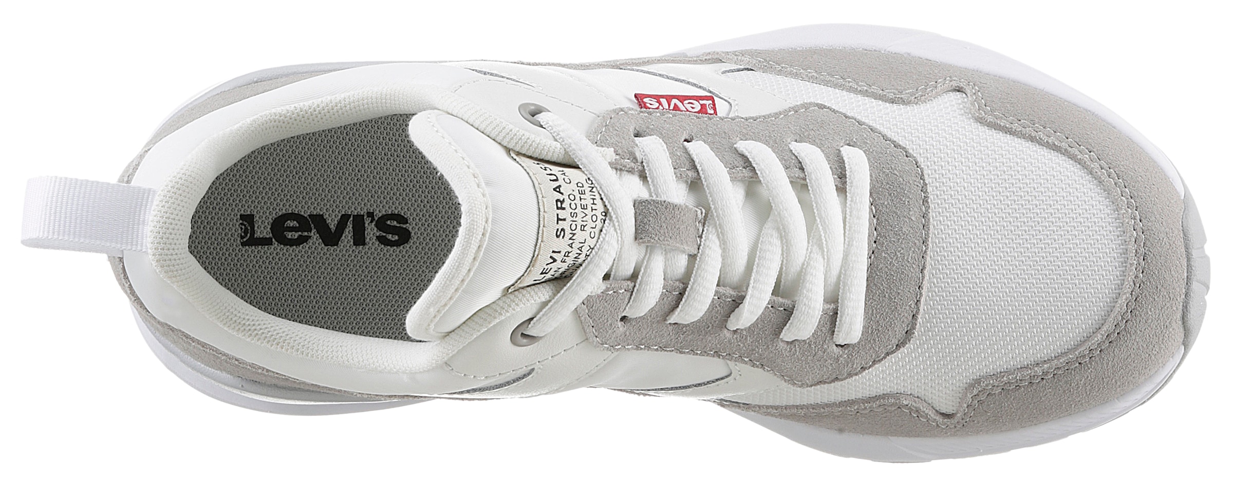 Levi's® Keilsneaker »OATS REFRESH S«, mit Logoaufnäher an der Zunge, Freizeitschuh, Halbschuh, Schnürschuh