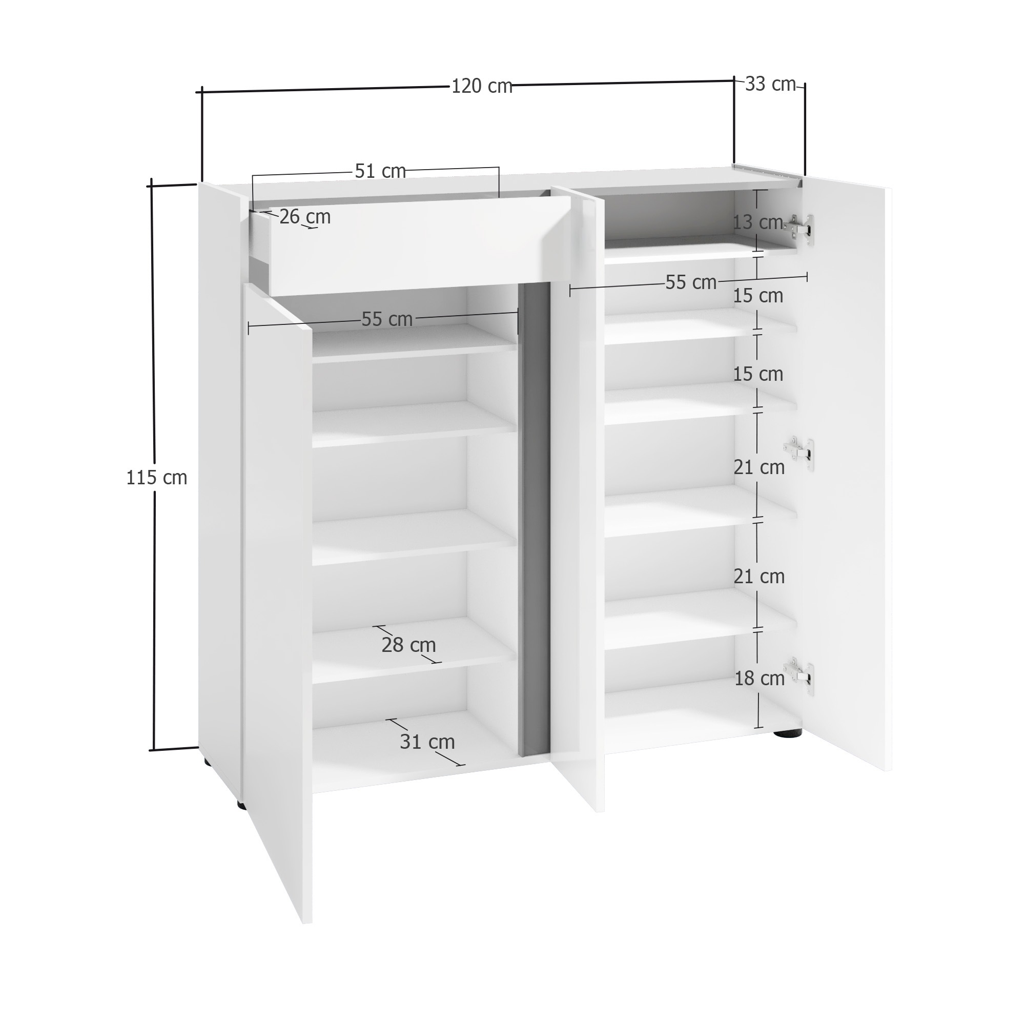 INOSIGN Schuhschrank »Atrium«, (1 St.)