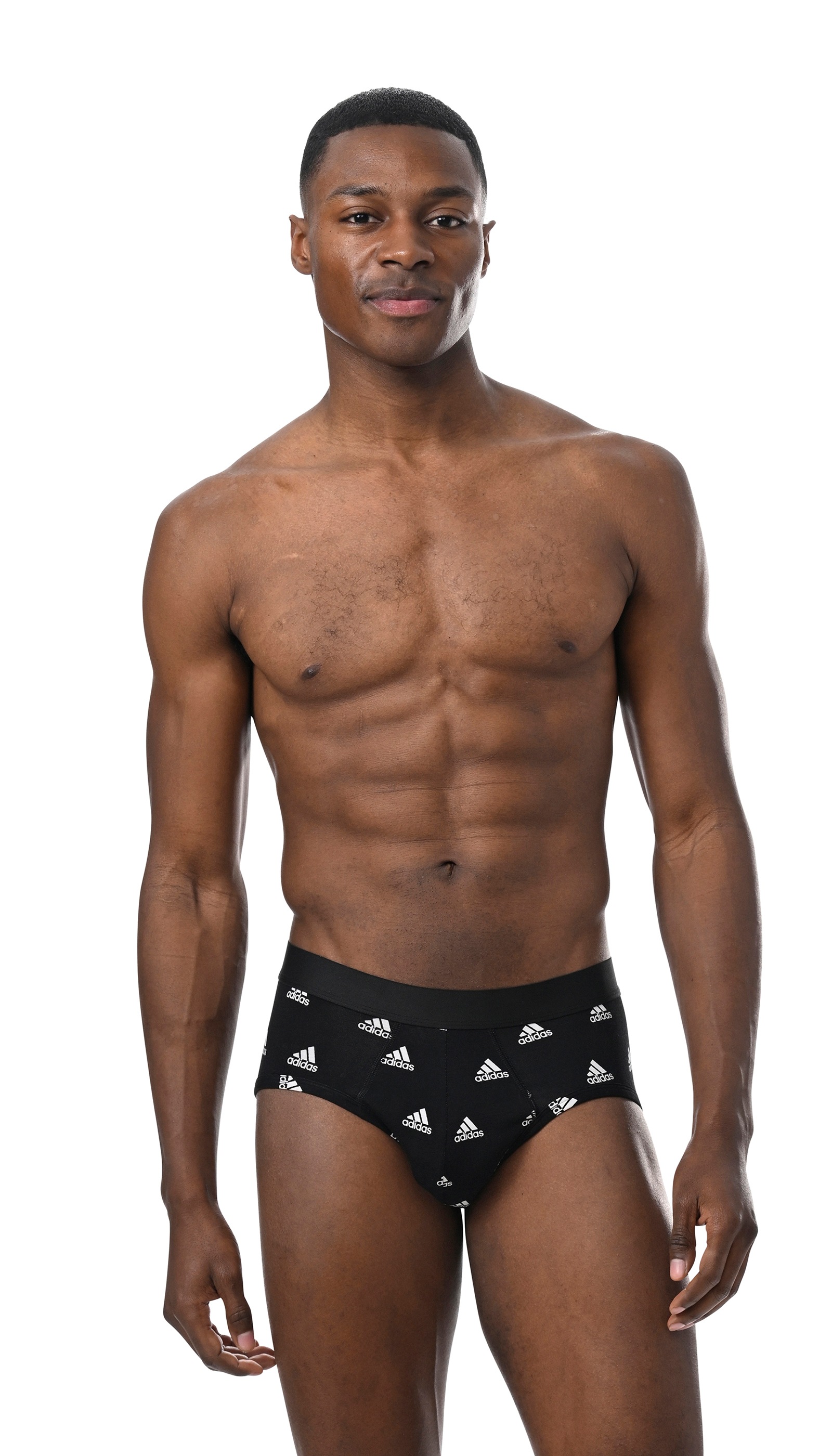 adidas Sportswear Slip »"Active Flex Cotton"«, (3er Pack), elastisch, ohne Eingriff, weich, Logo-Bund, Single Jersey-Qualität