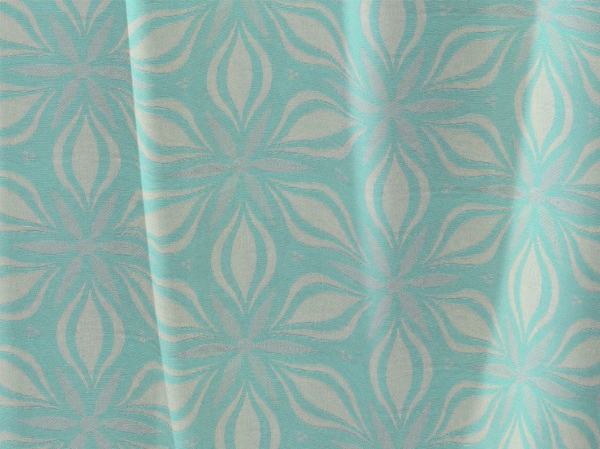 Adam Vorhang »Vorhang Retro Floret mit Kräuselband (1 St) aus 100 % Bio-Baumwolle«, (1 St.), Vorhang Retro Floret mit Kräuselband (1 St) aus 100% Bio-Baumwolle