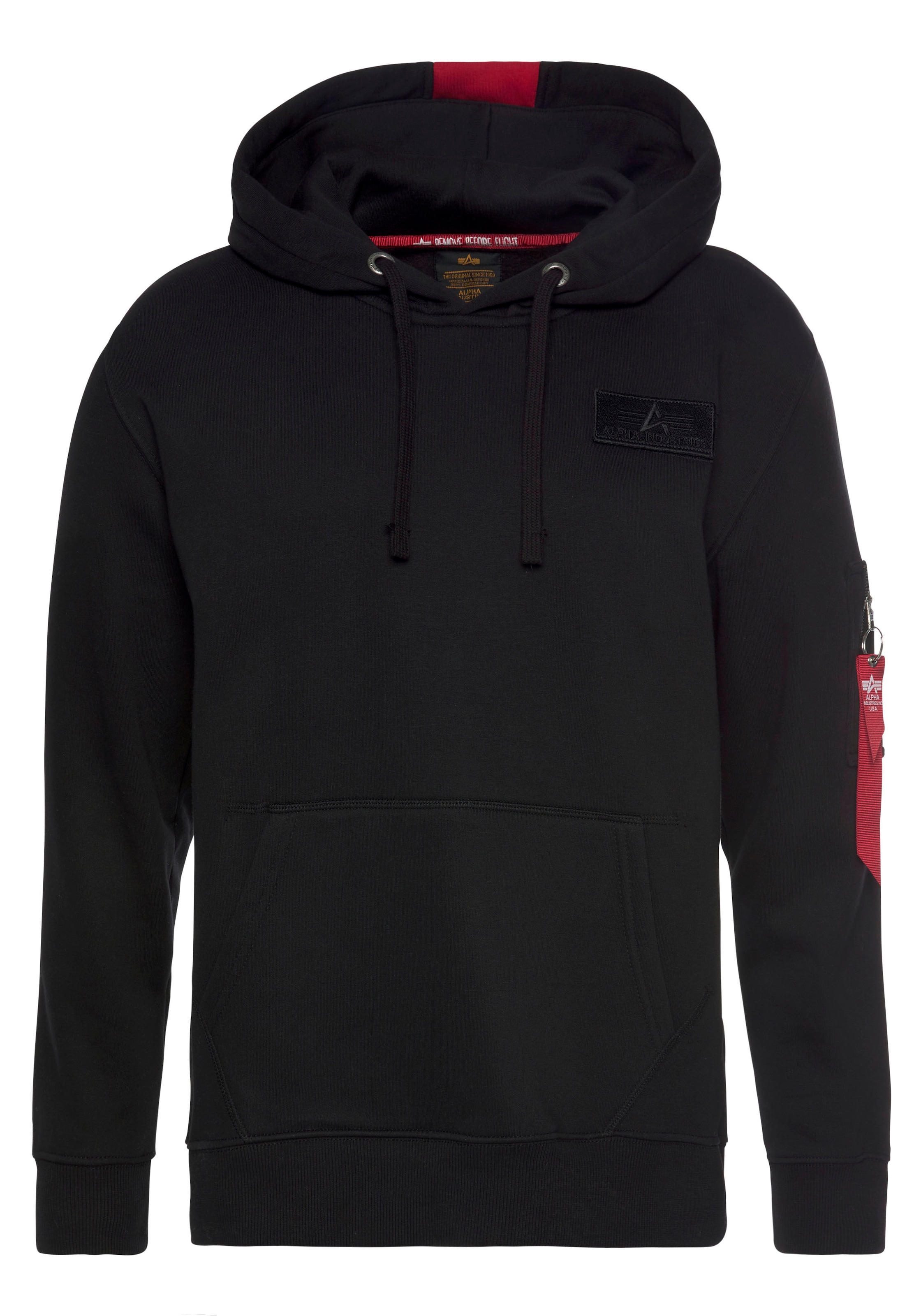 Alpha industries red outlet hoodie