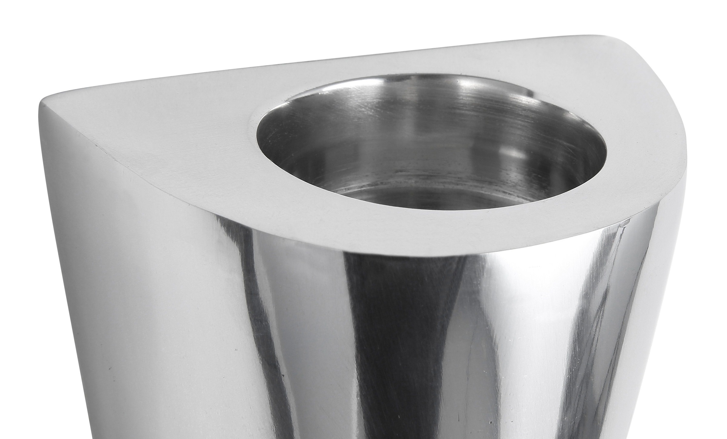 Home affaire Wandkerzenhalter, modern, Aluminium, silberfarben