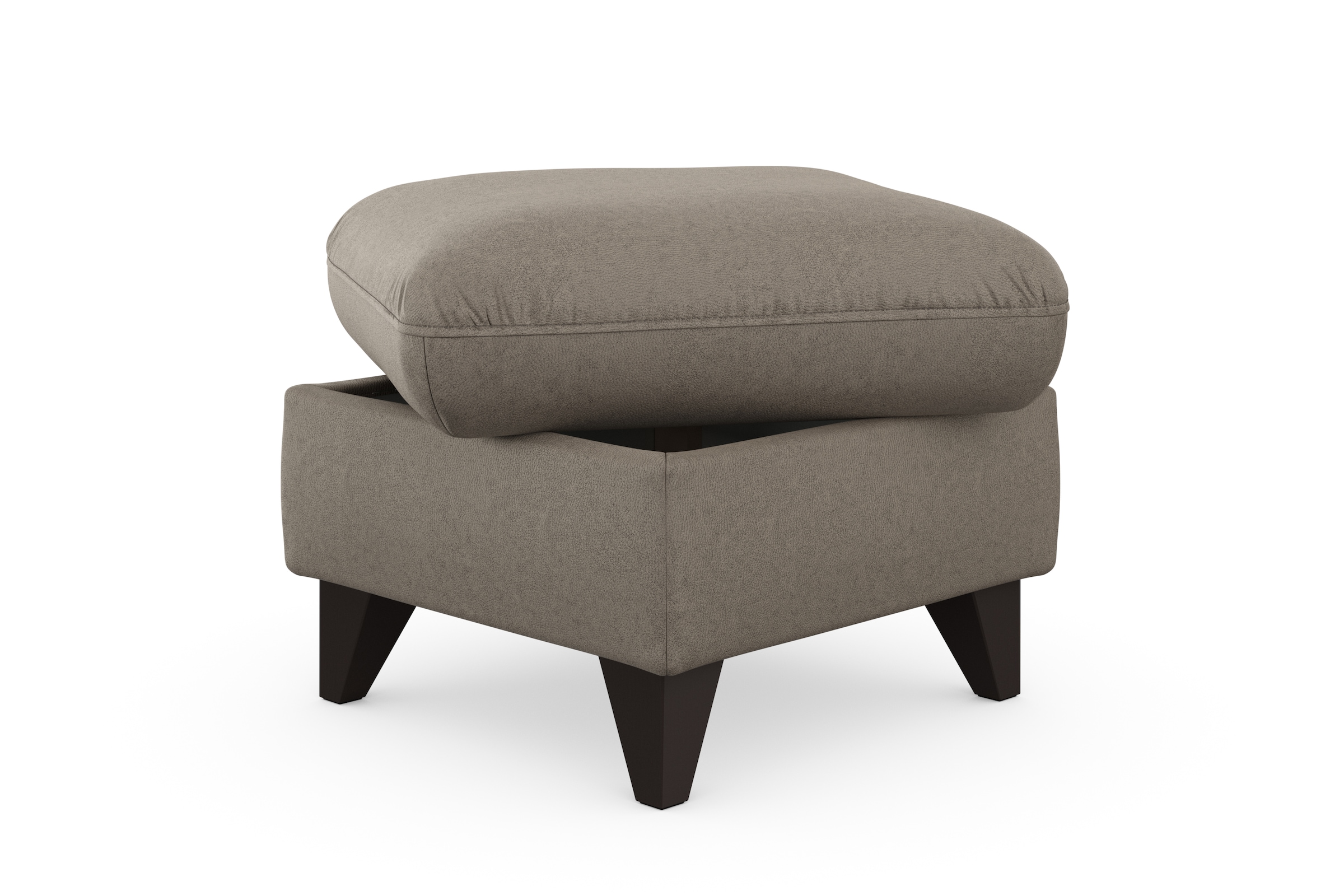 sit&more Stauraumhocker »Mellum«, mit Stauraum und wengefarbenen Holzfüssen