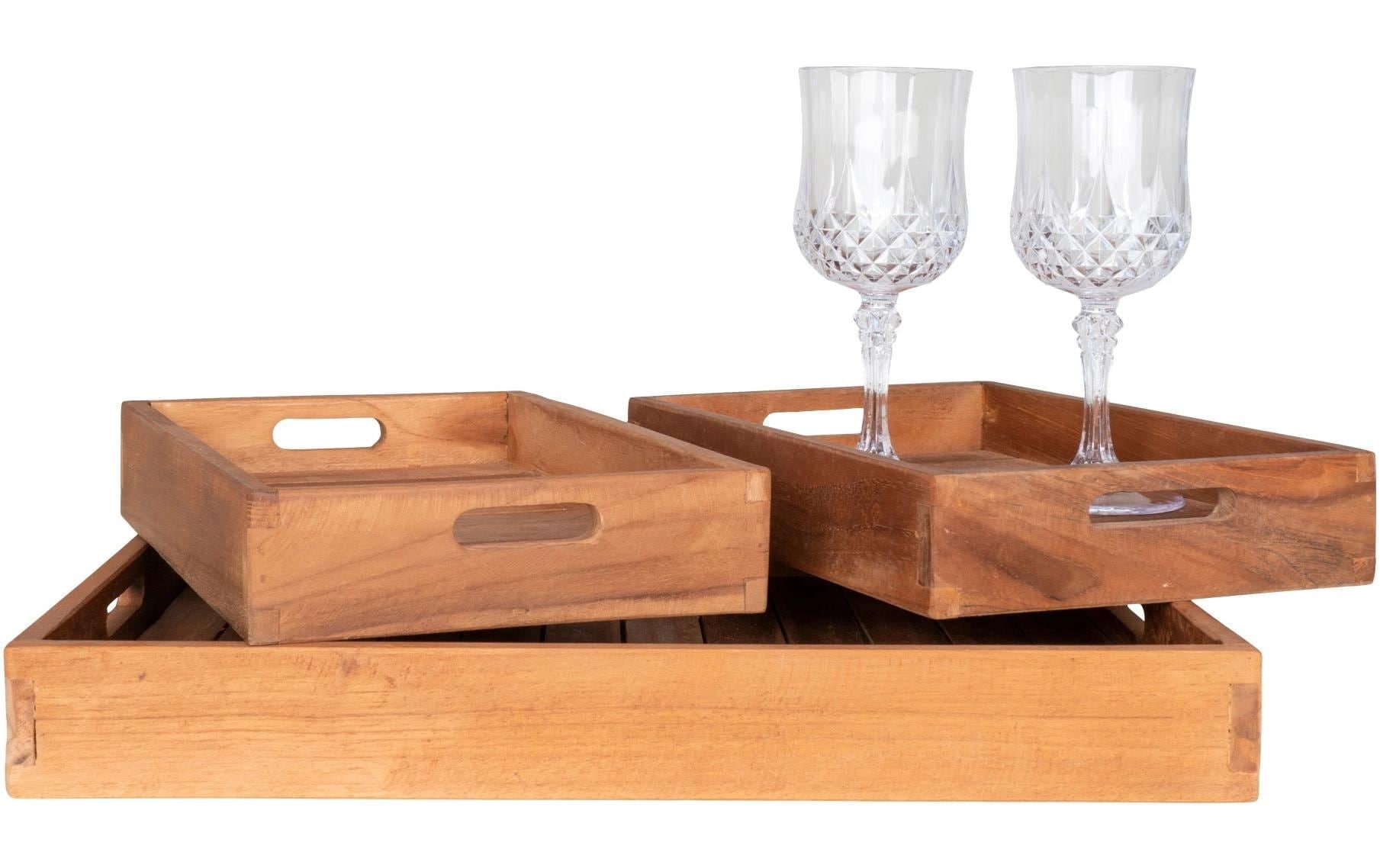 House Nordic Tablett »Faro 3-er Set«, (3 tlg.)