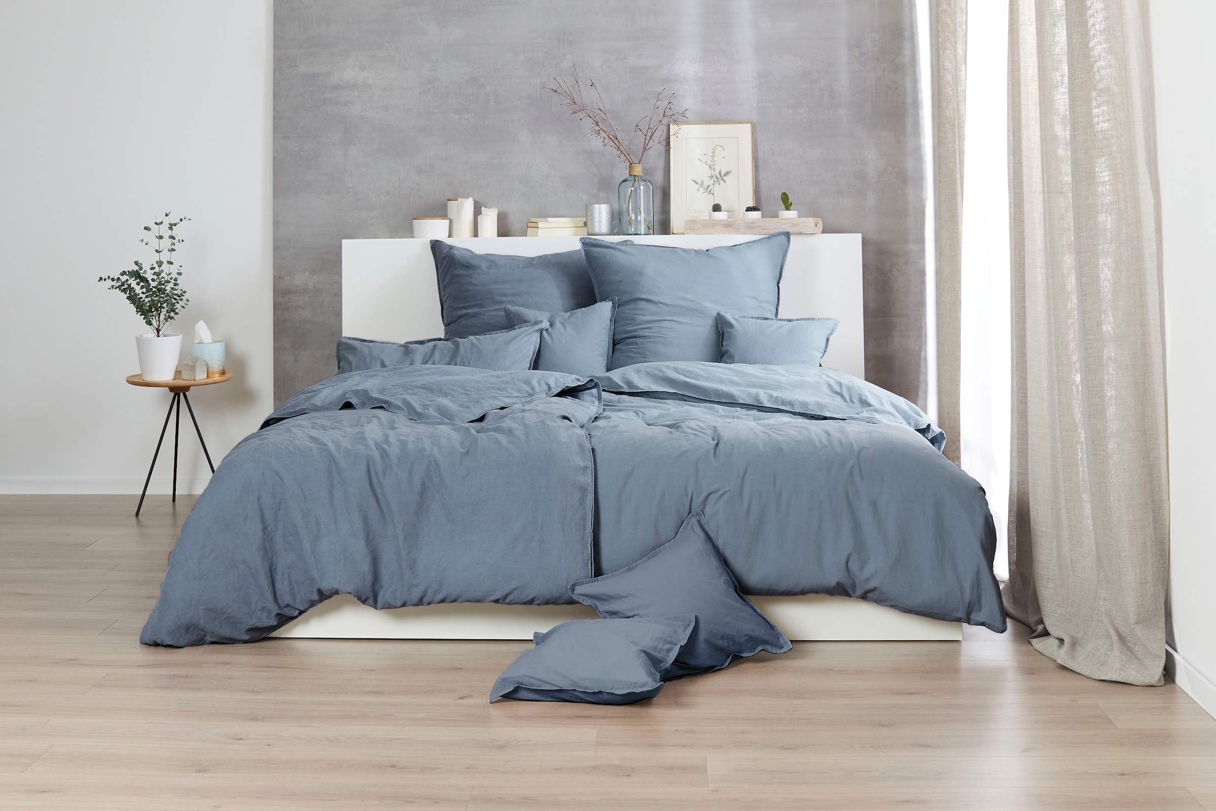 Primera Kissenbezüge »Kissenbezüge »Stone Washed«, Primera (2 Stück)«, (2 St.), mit Stone-Washed Optik